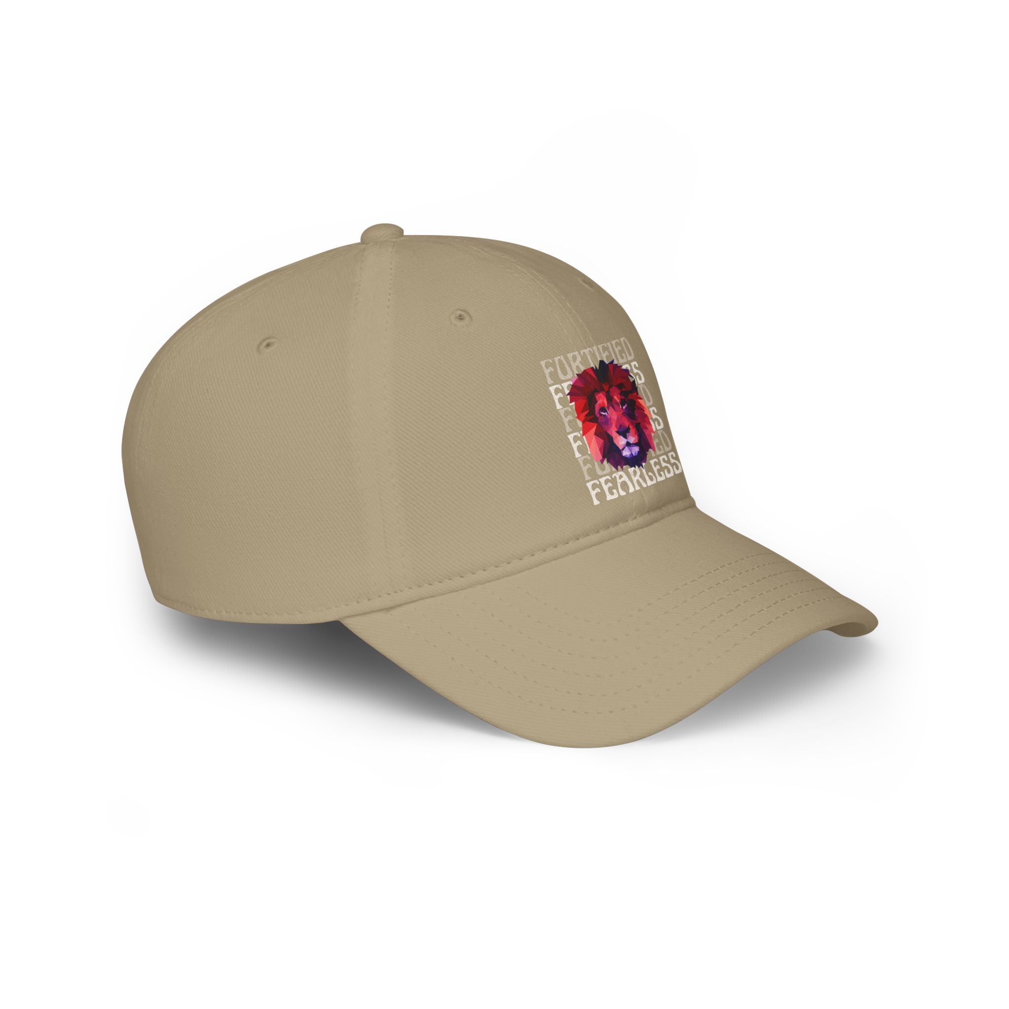"Fortified Fearless Lion" Low Profile Baseball Cap