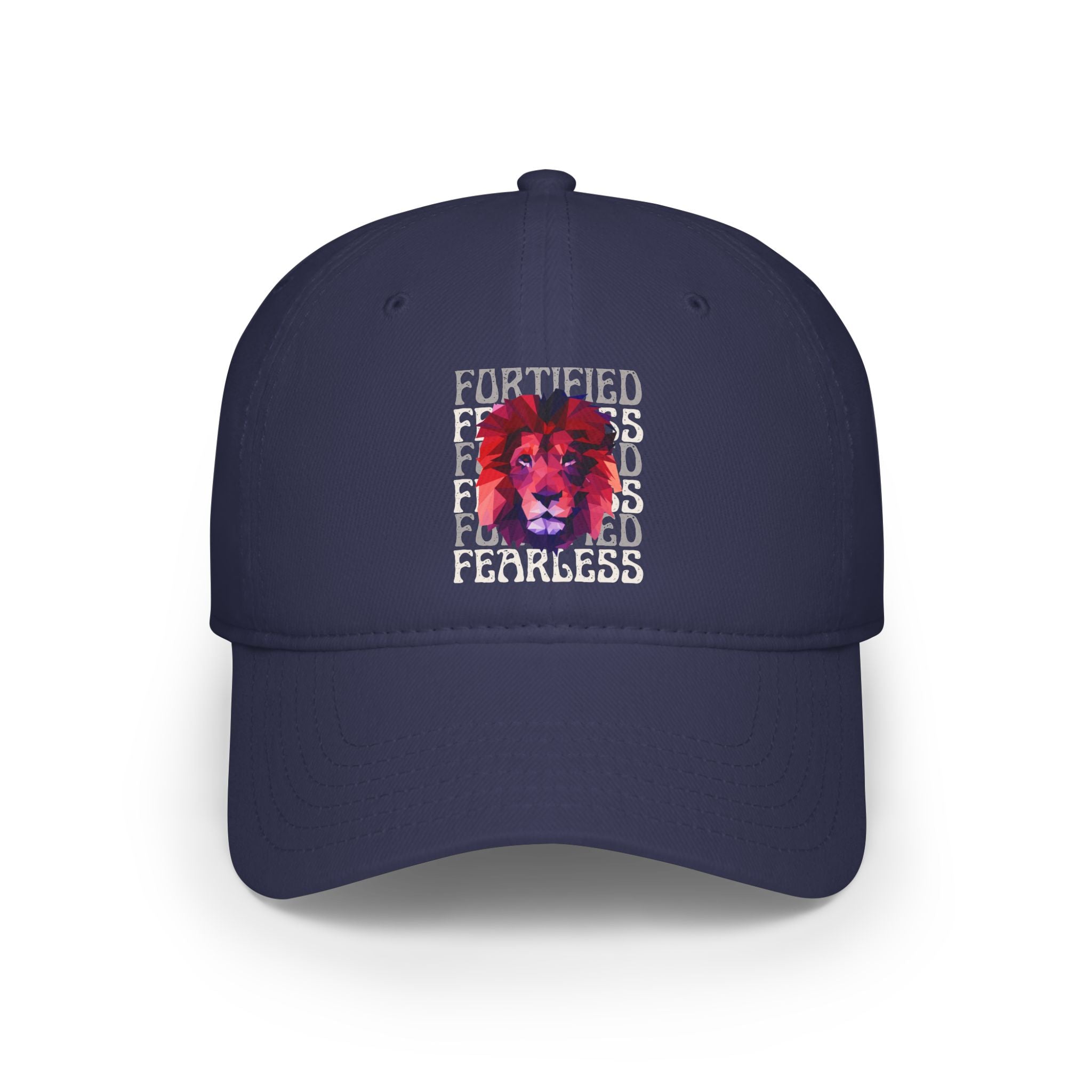 "Fortified Fearless Lion" Low Profile Baseball Cap
