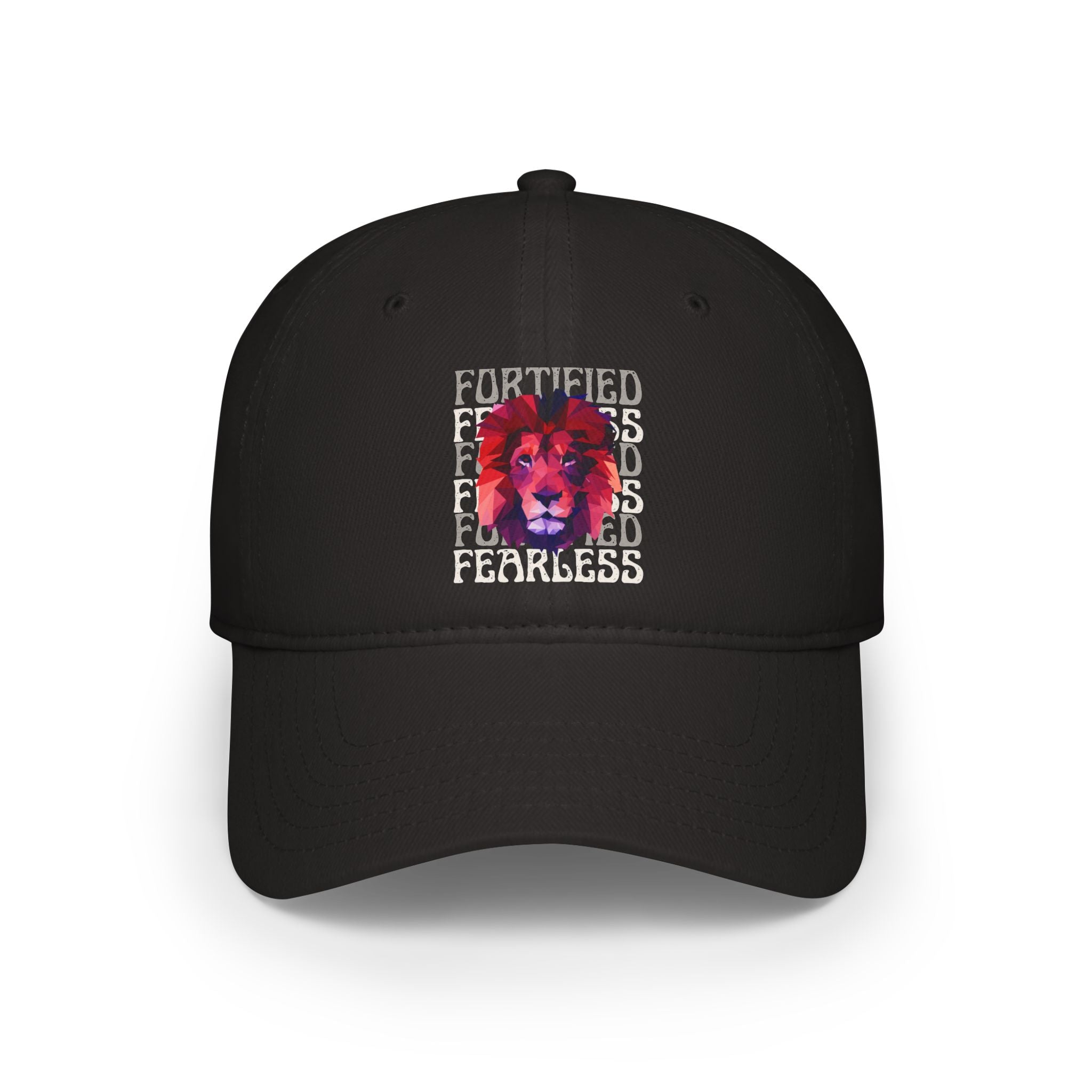 "Fortified Fearless Lion" Low Profile Baseball Cap