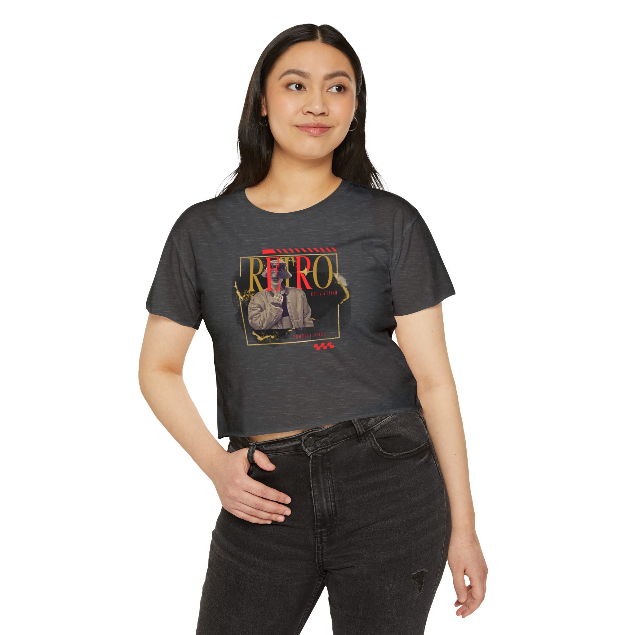"Retro Fashion" Women Crop Top