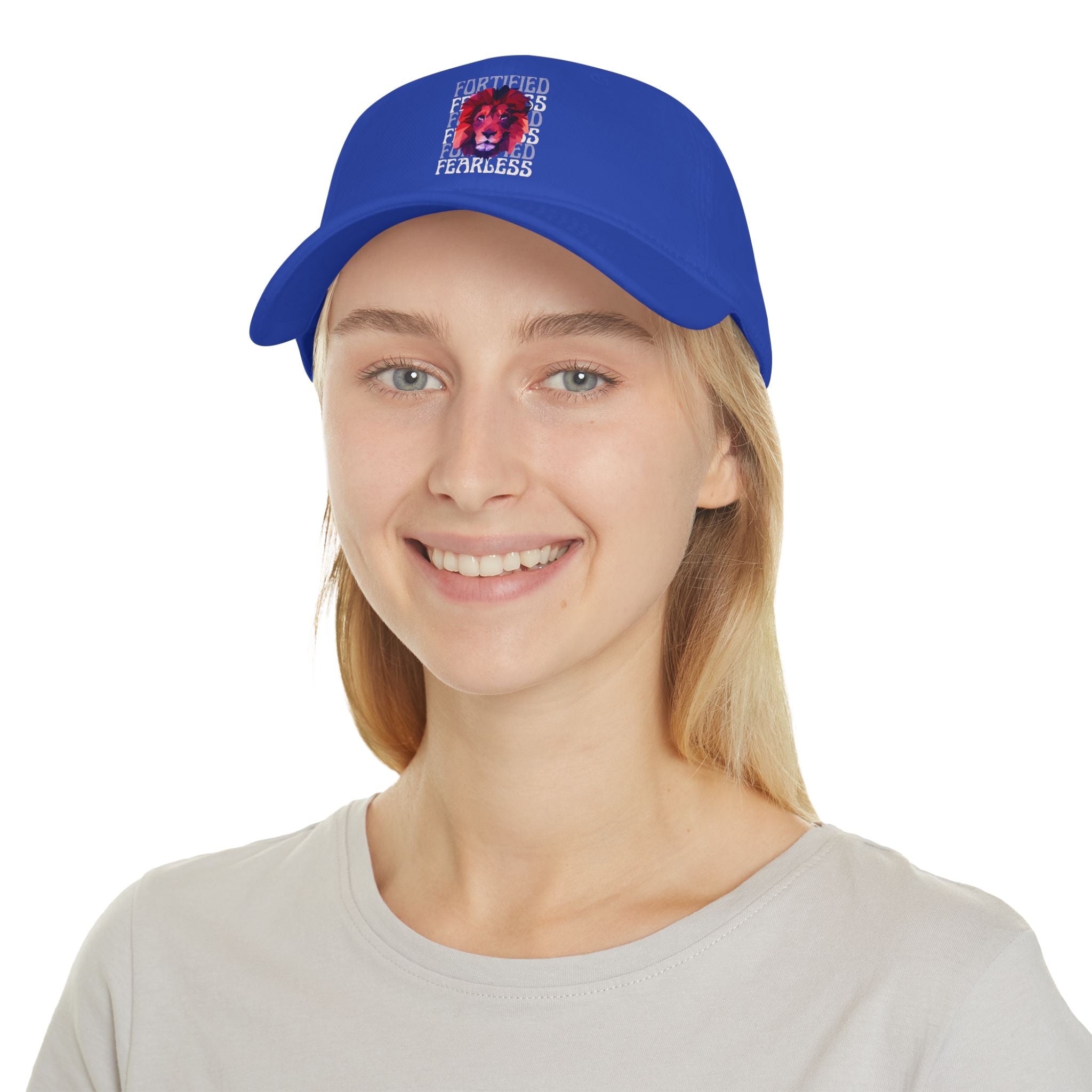 "Fortified Fearless Lion" Low Profile Baseball Cap