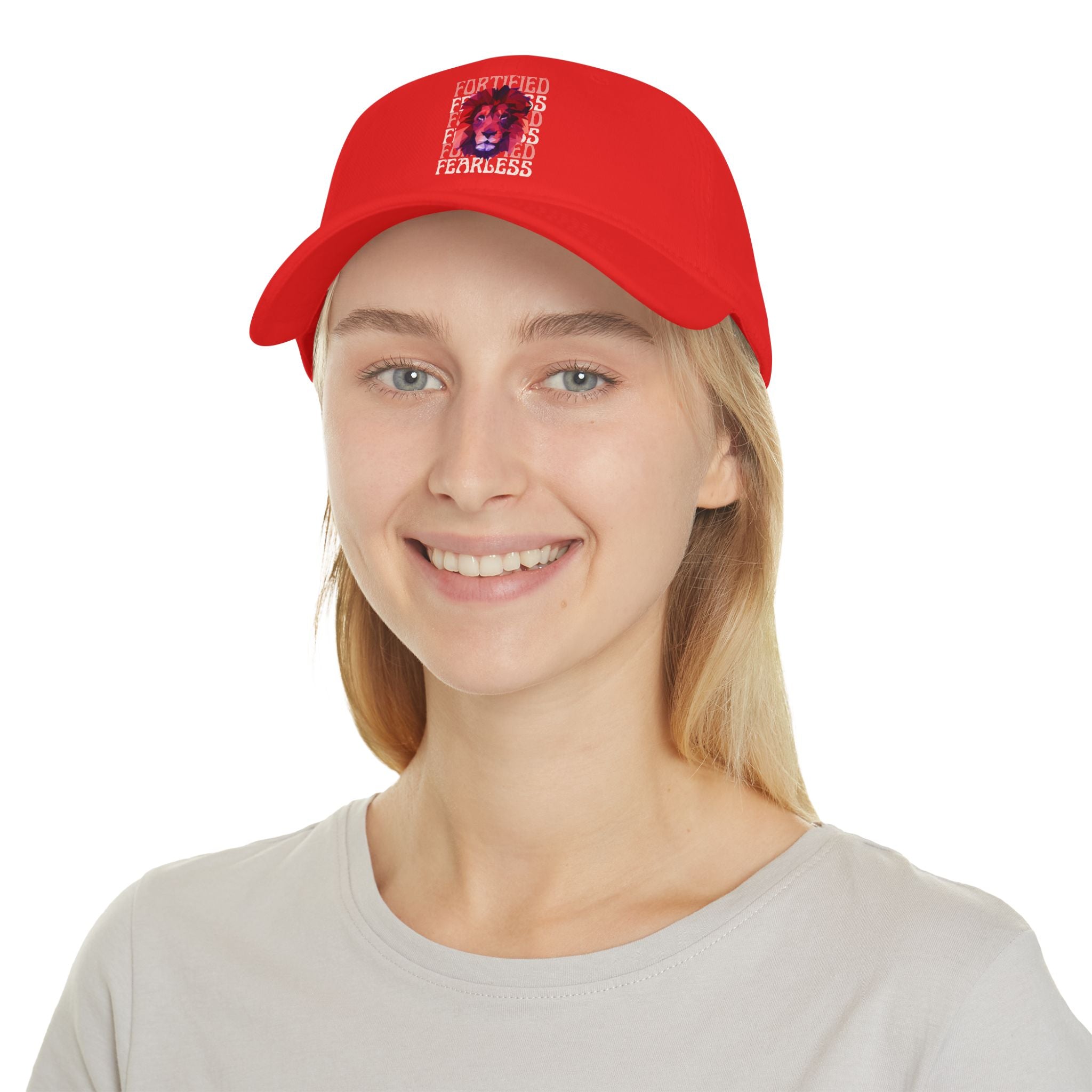 "Fortified Fearless Lion" Low Profile Baseball Cap