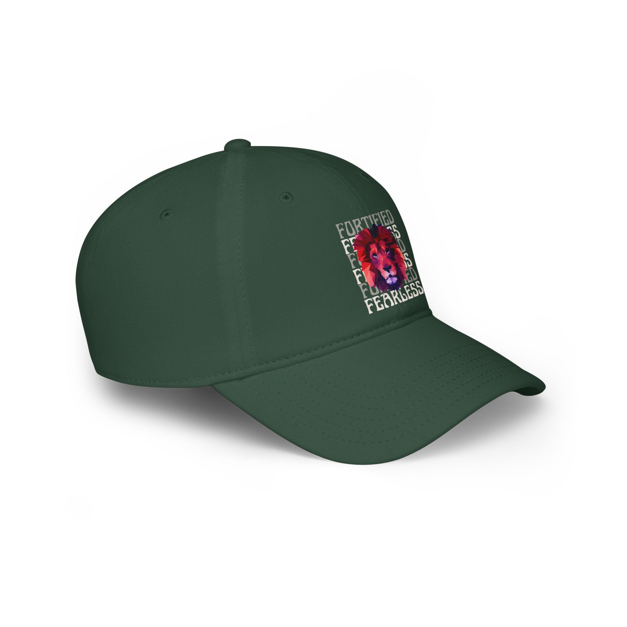 "Fortified Fearless Lion" Low Profile Baseball Cap