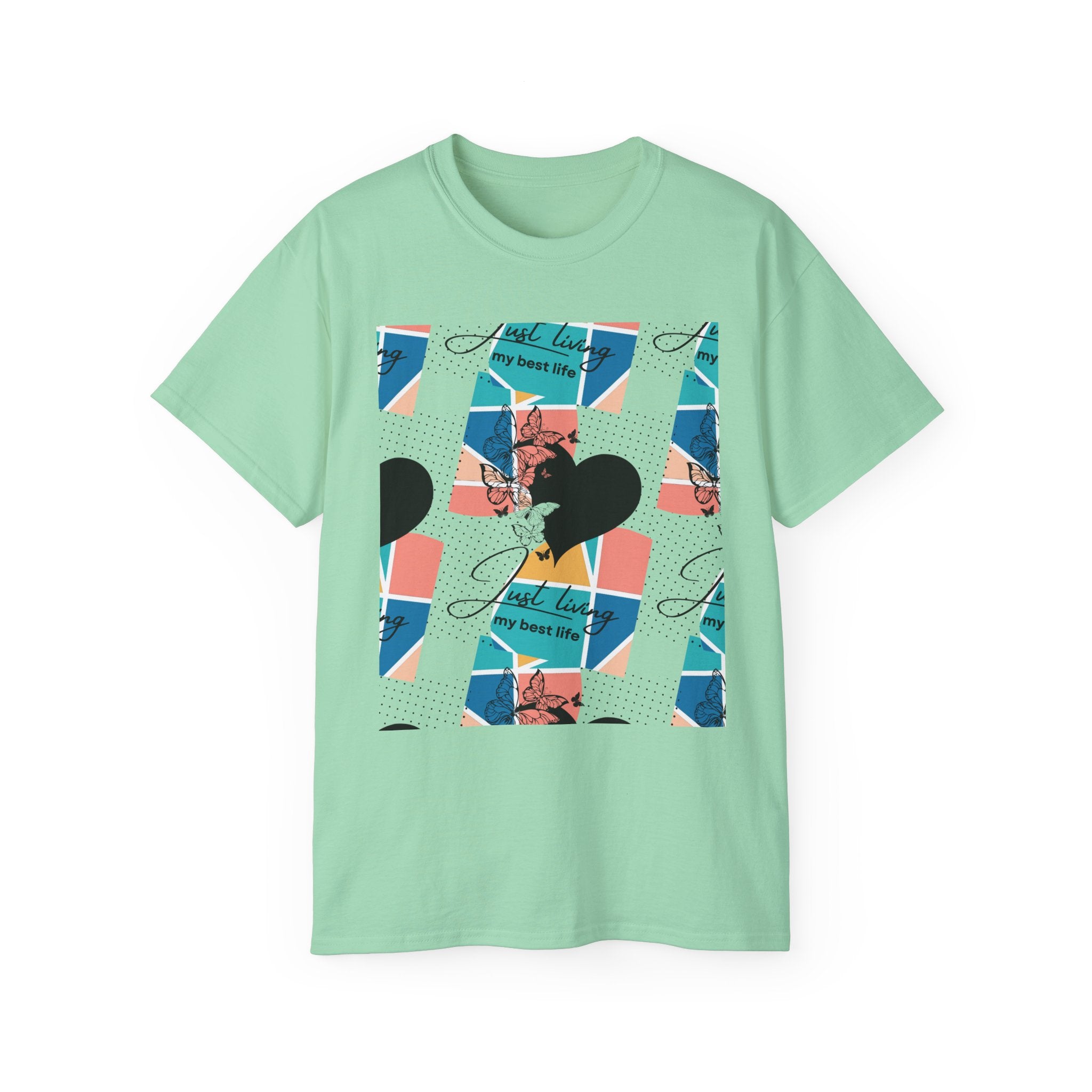 "Just Living My Best Life" Black Dots Unisex Ultra Cotton Tee