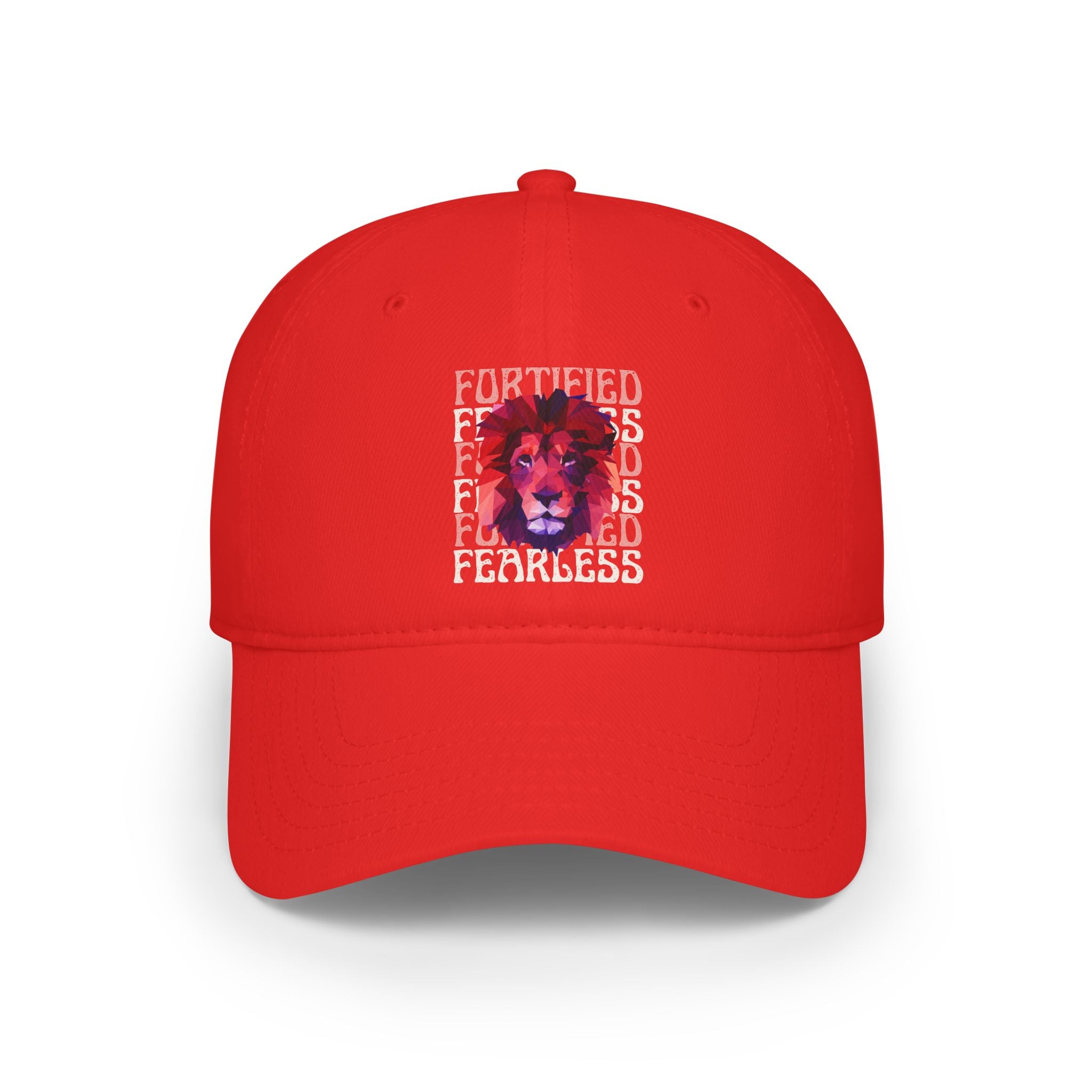"Fortified Fearless Lion" Low Profile Baseball Cap