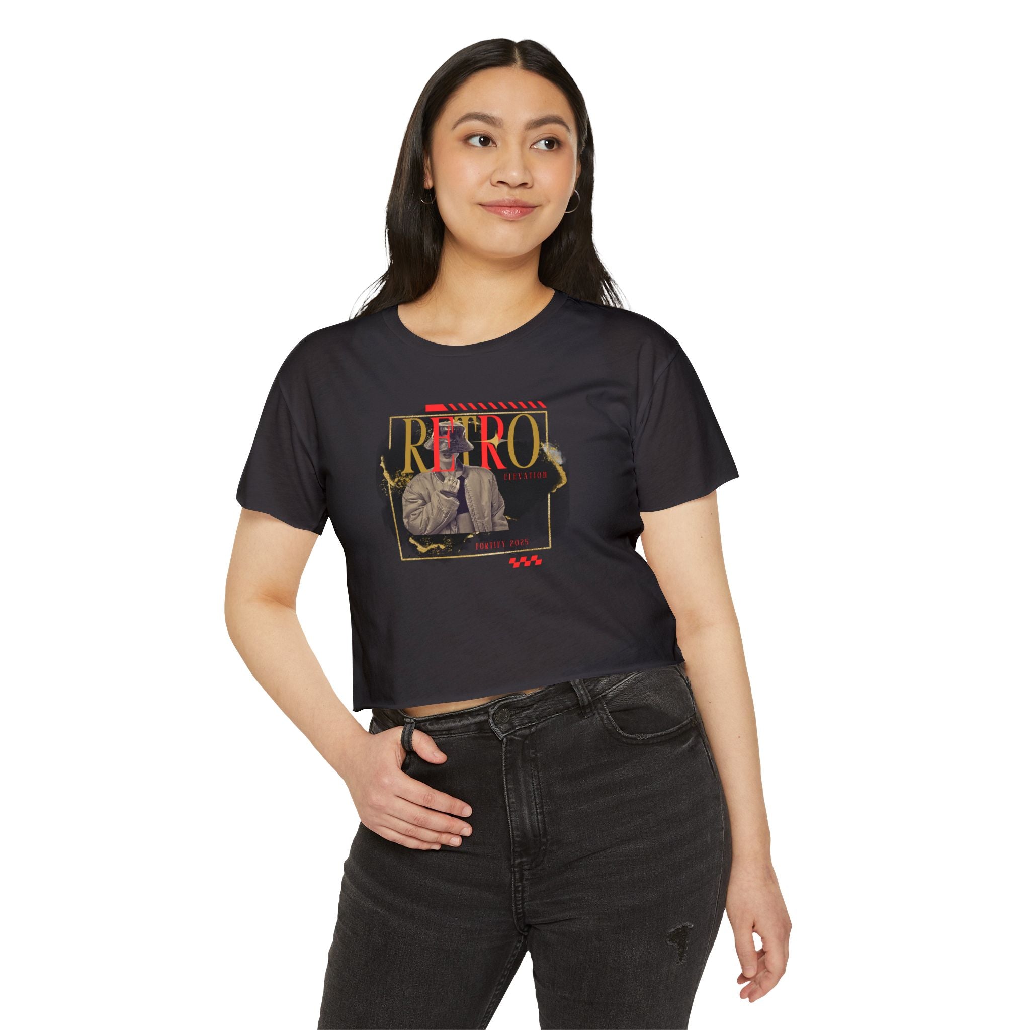 "Retro Fashion" Women Crop Top