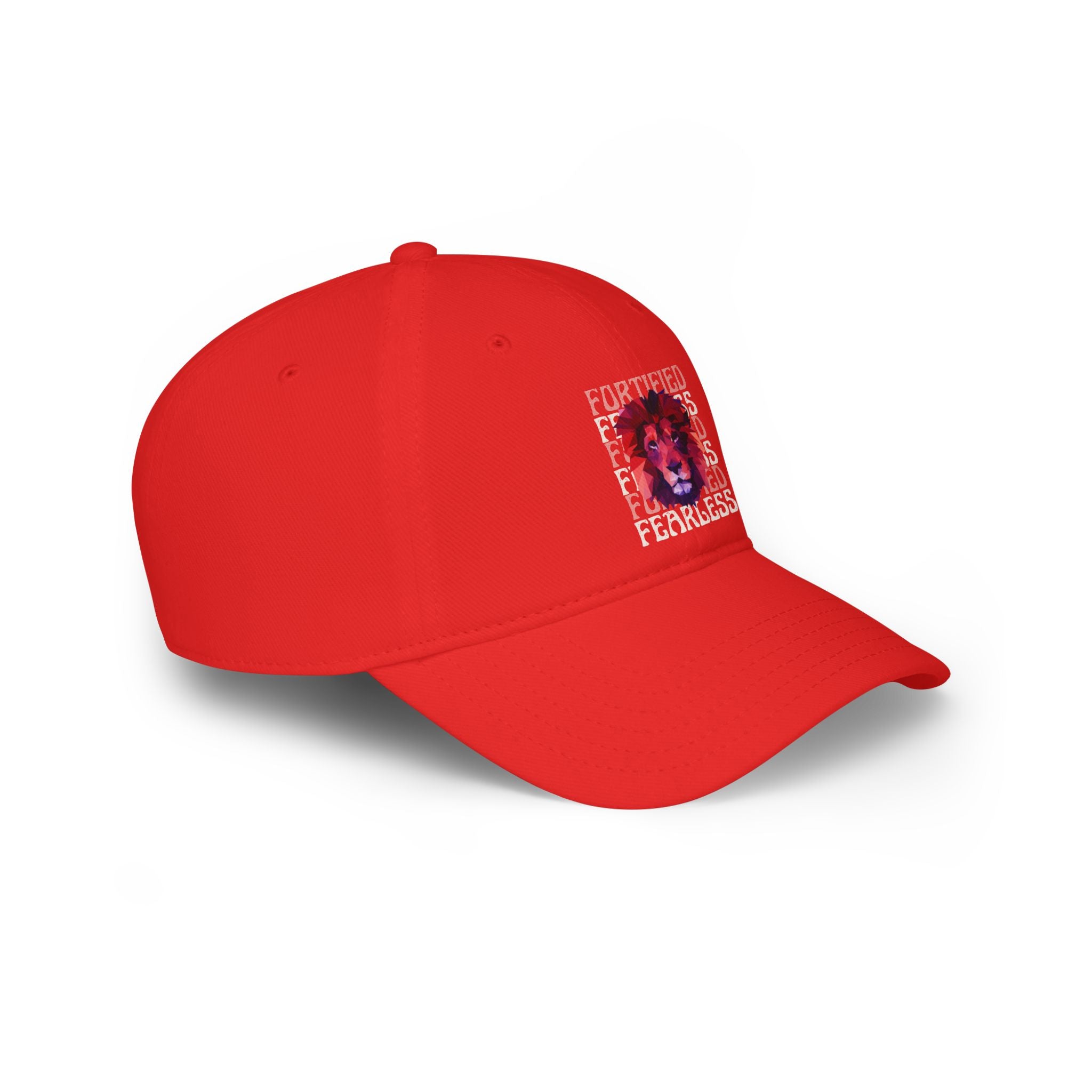 "Fortified Fearless Lion" Low Profile Baseball Cap