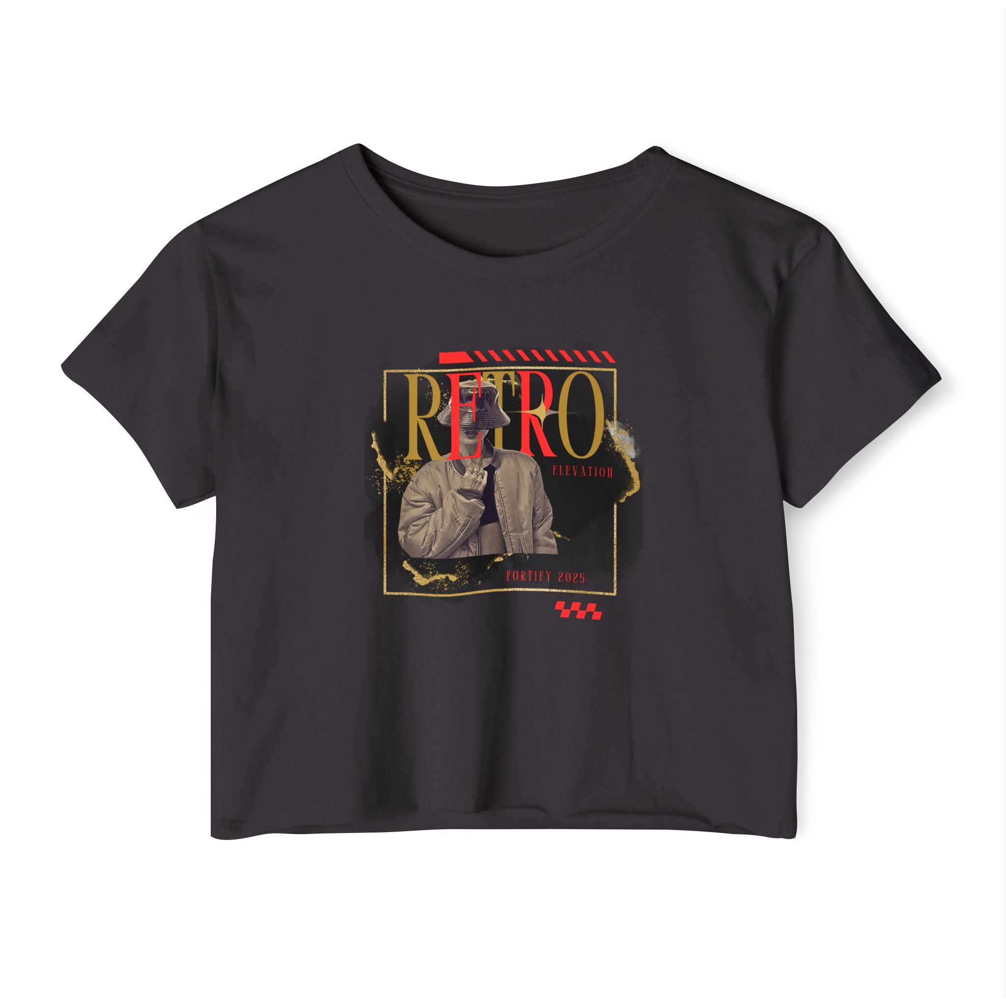 "Retro Fashion" Women Crop Top