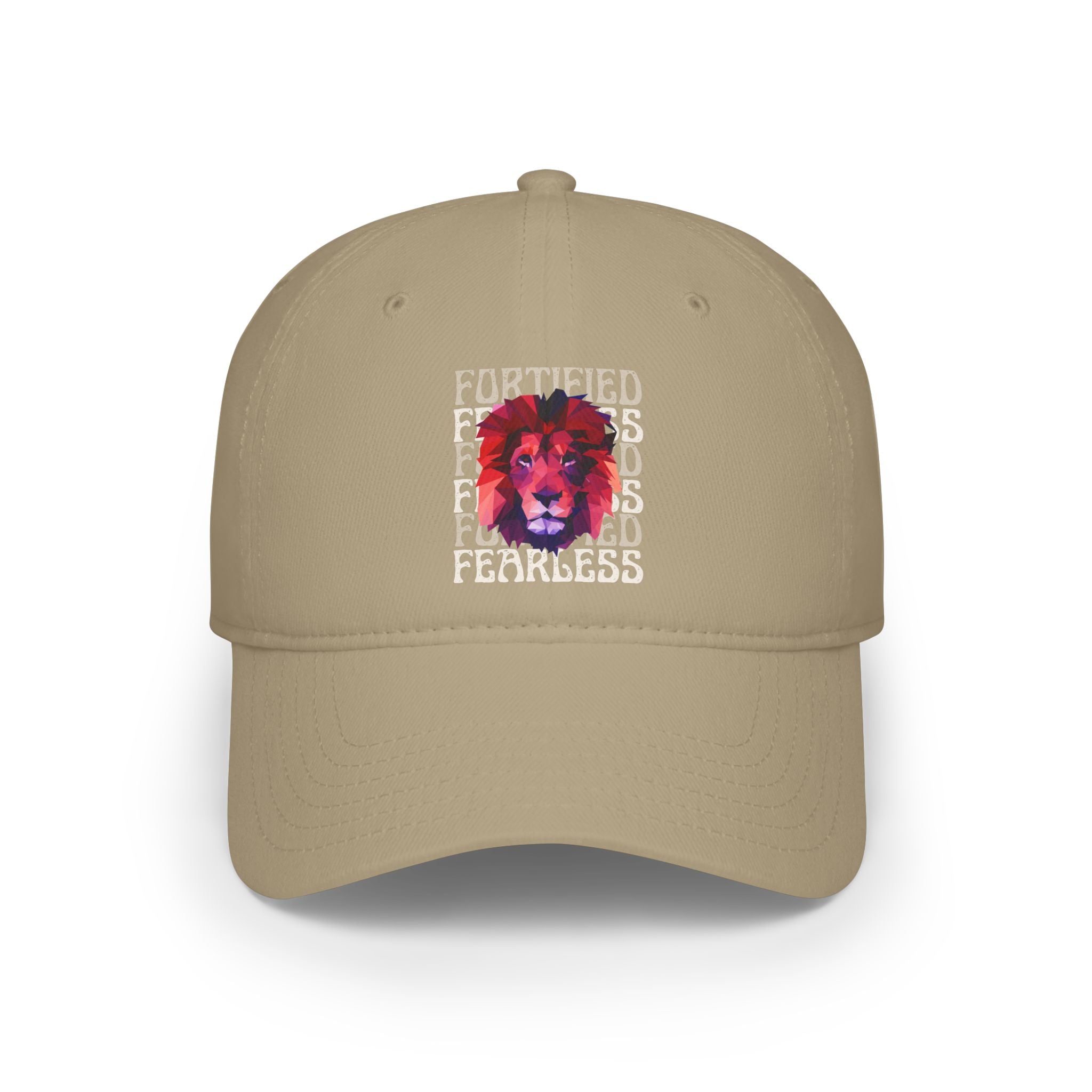 "Fortified Fearless Lion" Low Profile Baseball Cap