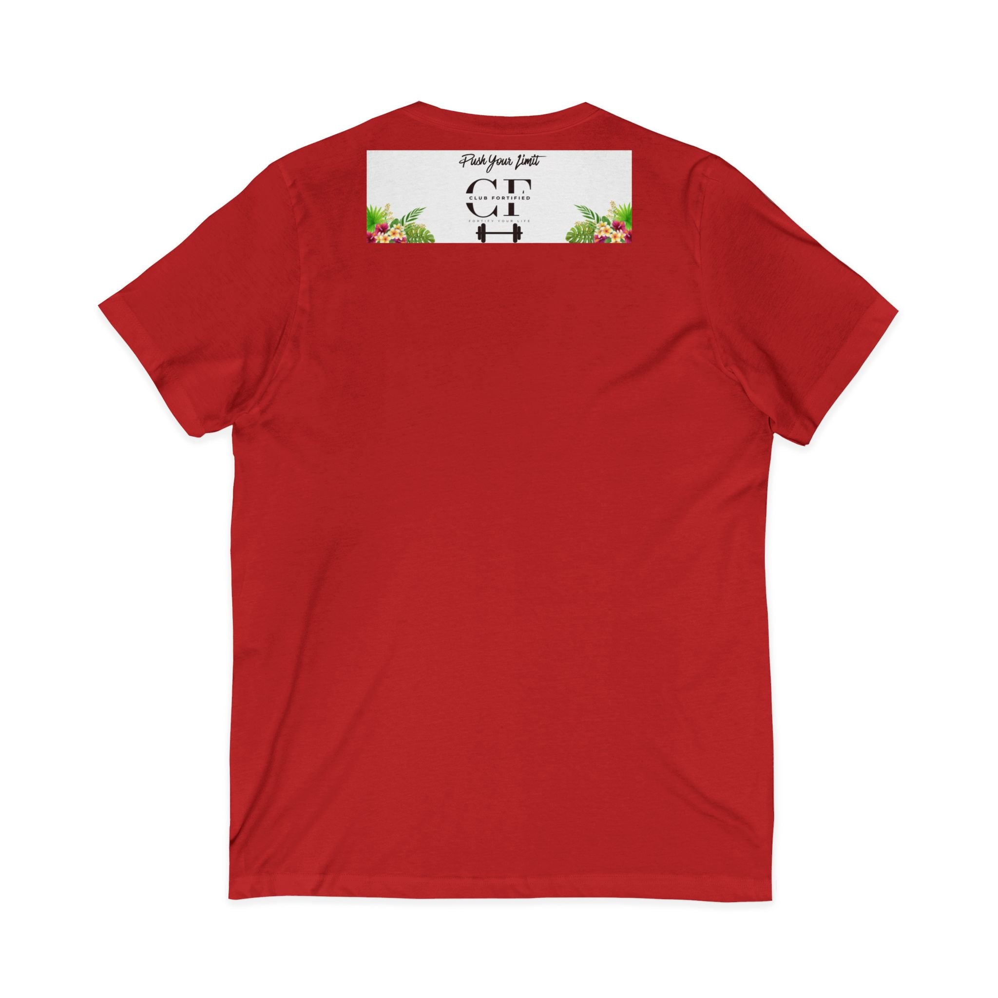 Unisex Jersey Short Sleeve V-Neck Tee