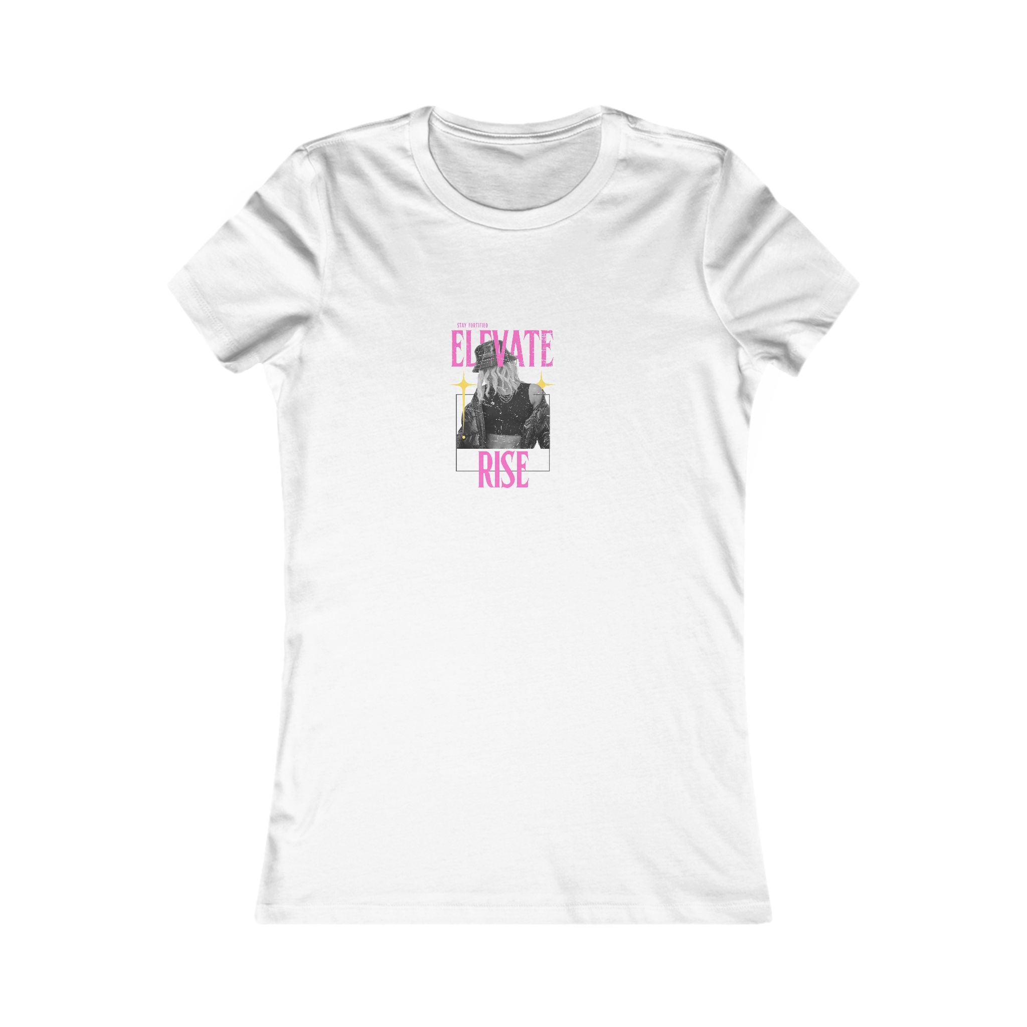 Inspirational Women's Favorite Tee - Elevate & Rise Graphic T-Shirt