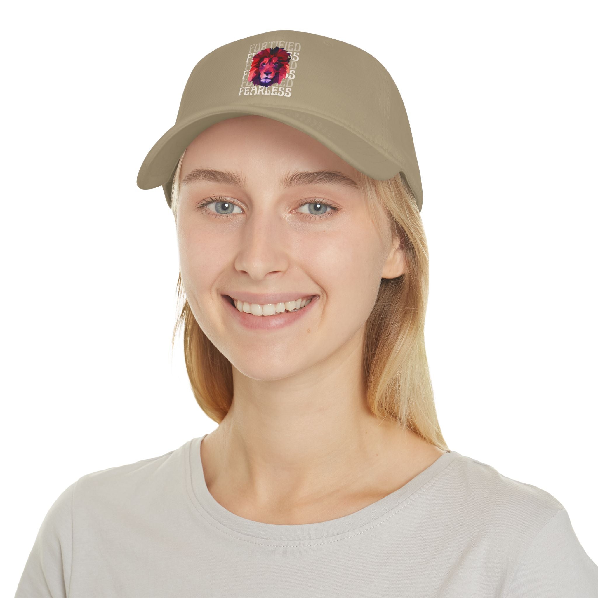 "Fortified Fearless Lion" Low Profile Baseball Cap