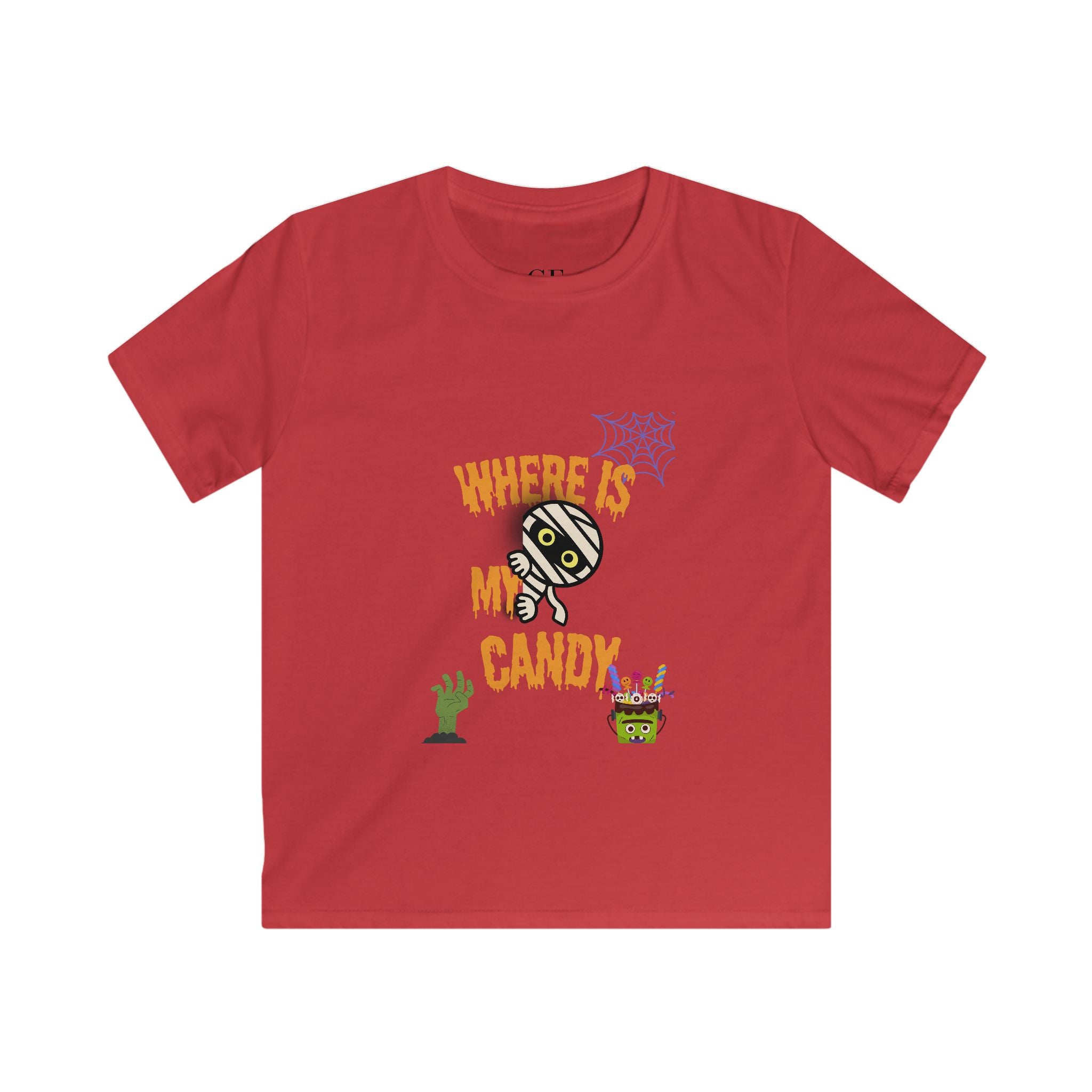 "Where Is My Candy" Kids Softstyle Tee