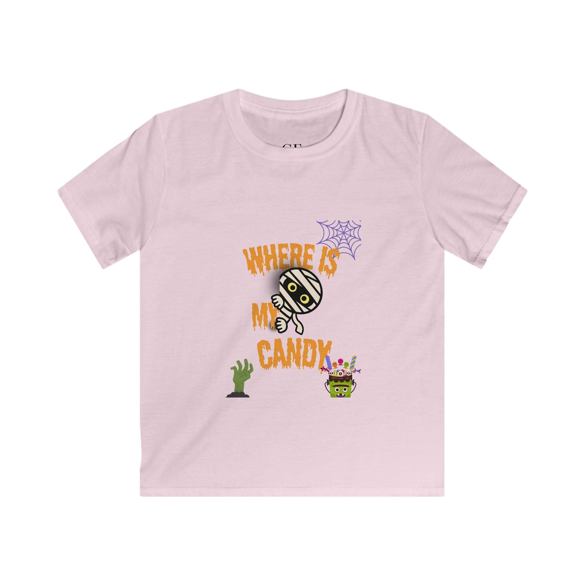 "Where Is My Candy" Kids Softstyle Tee