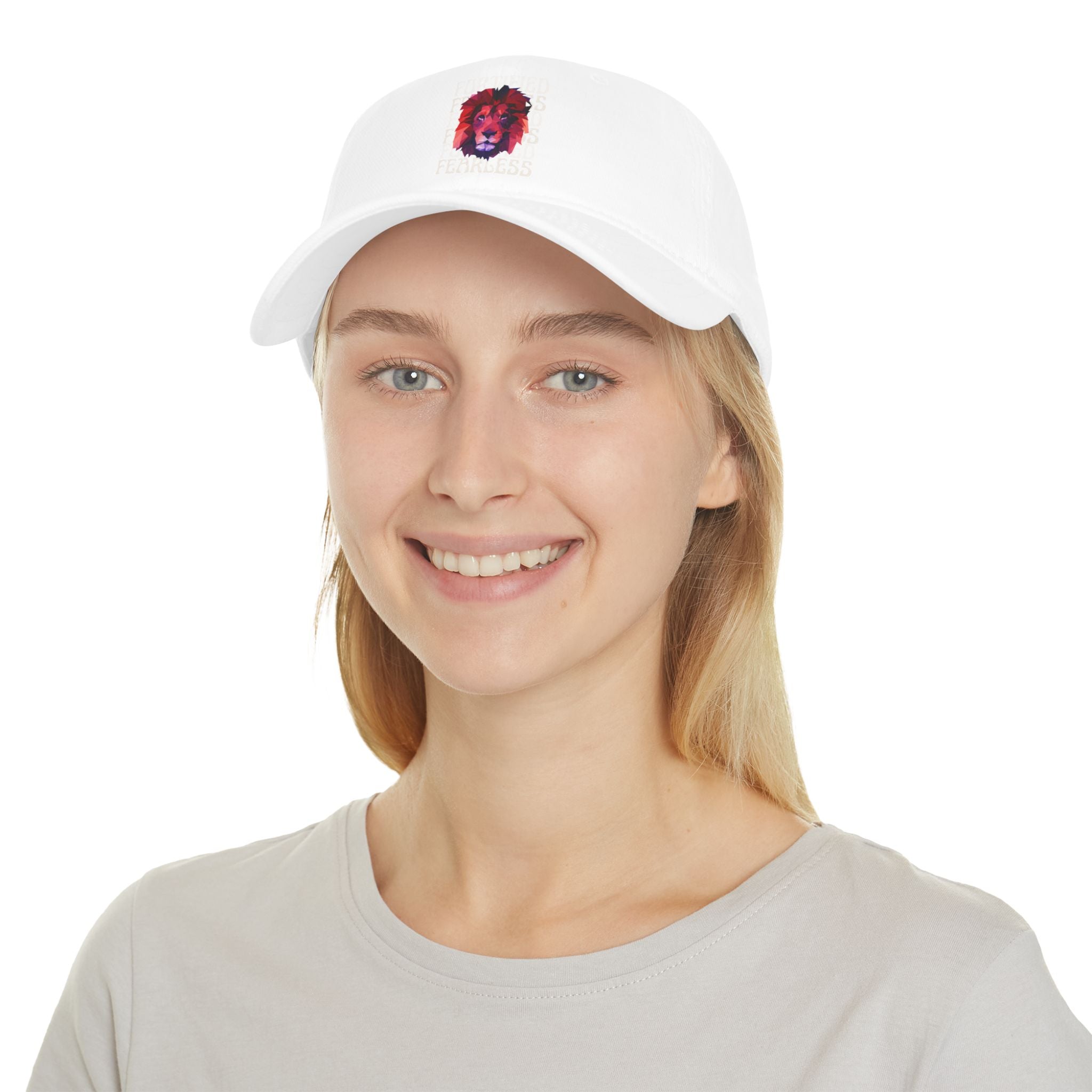 "Fortified Fearless Lion" Low Profile Baseball Cap