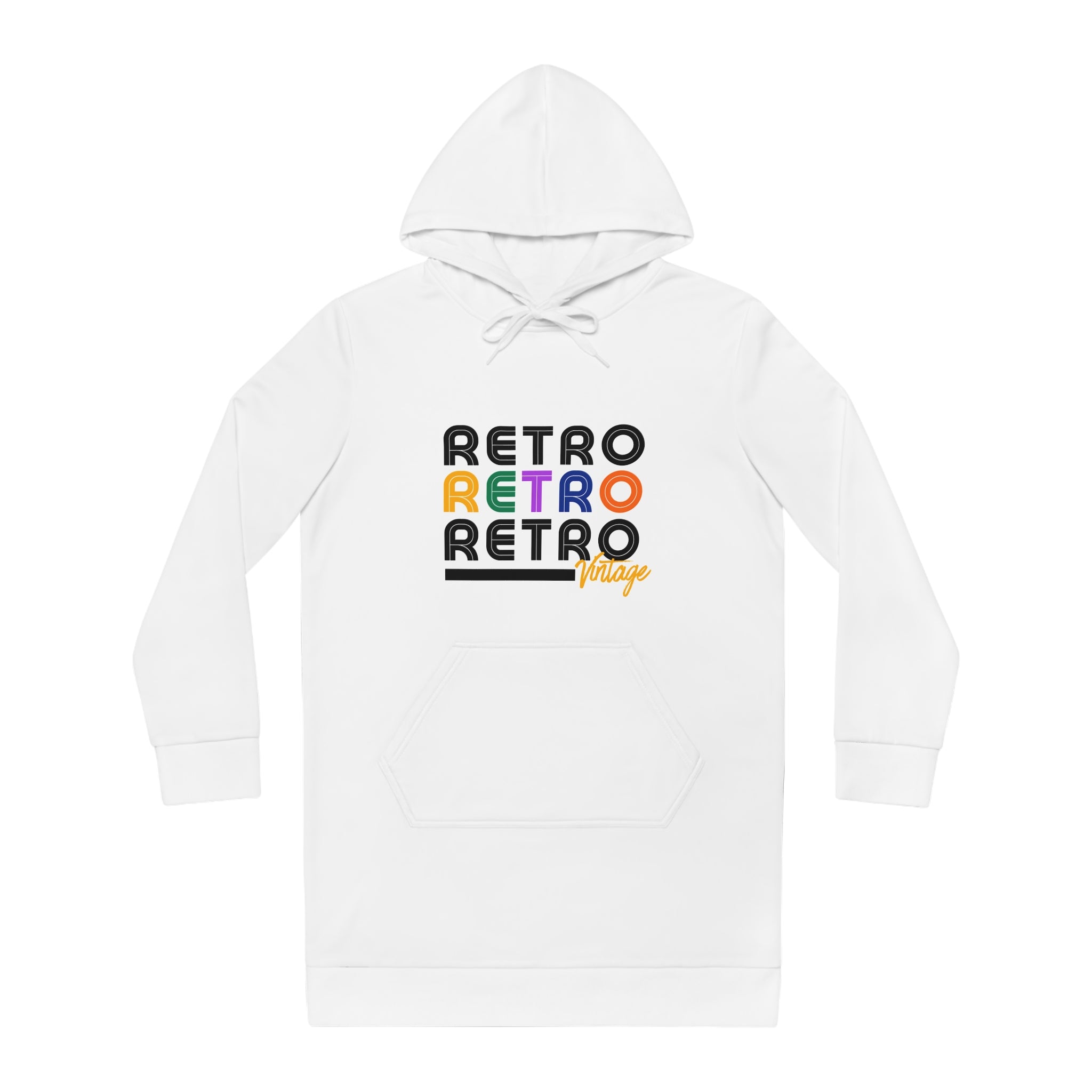 Vintage Retro Hoodie Dress