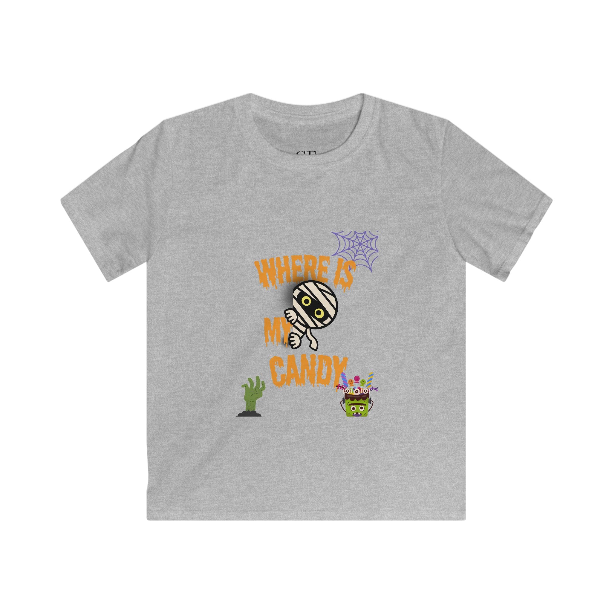 "Where Is My Candy" Kids Softstyle Tee