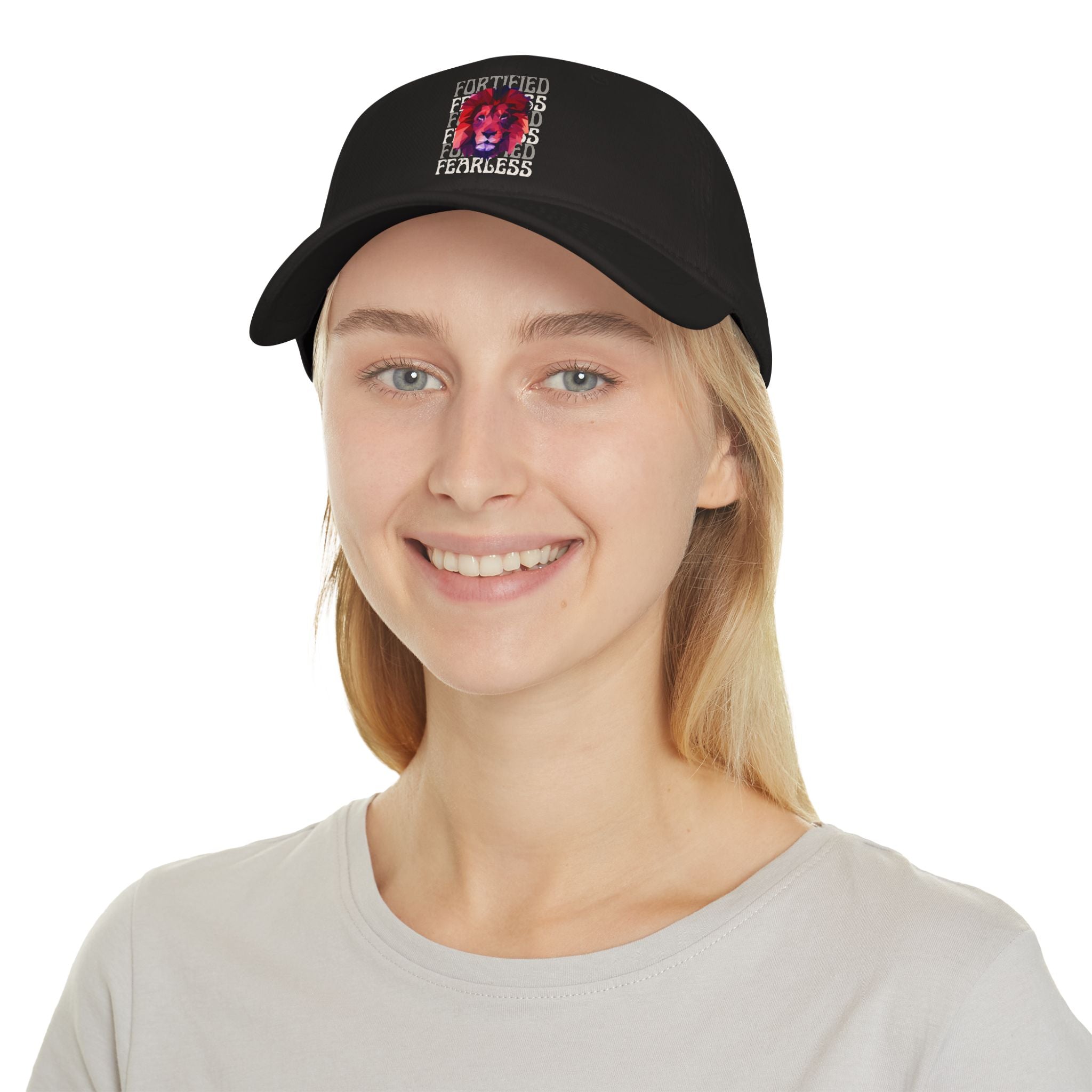 "Fortified Fearless Lion" Low Profile Baseball Cap