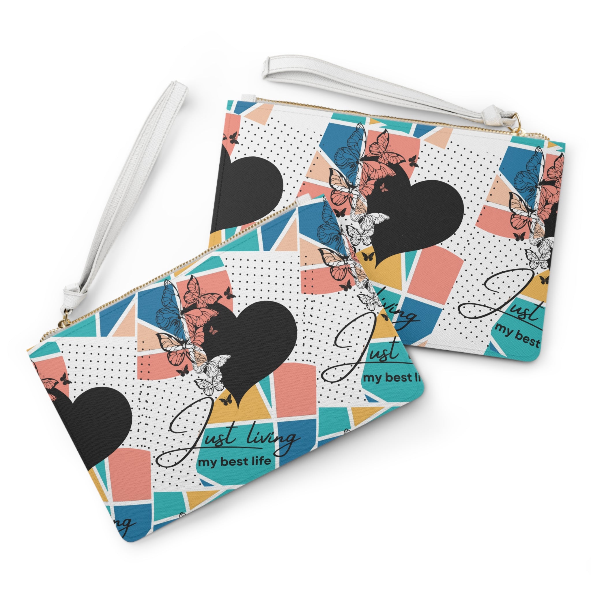 "Just Living-My Best Life" Clutch Bag