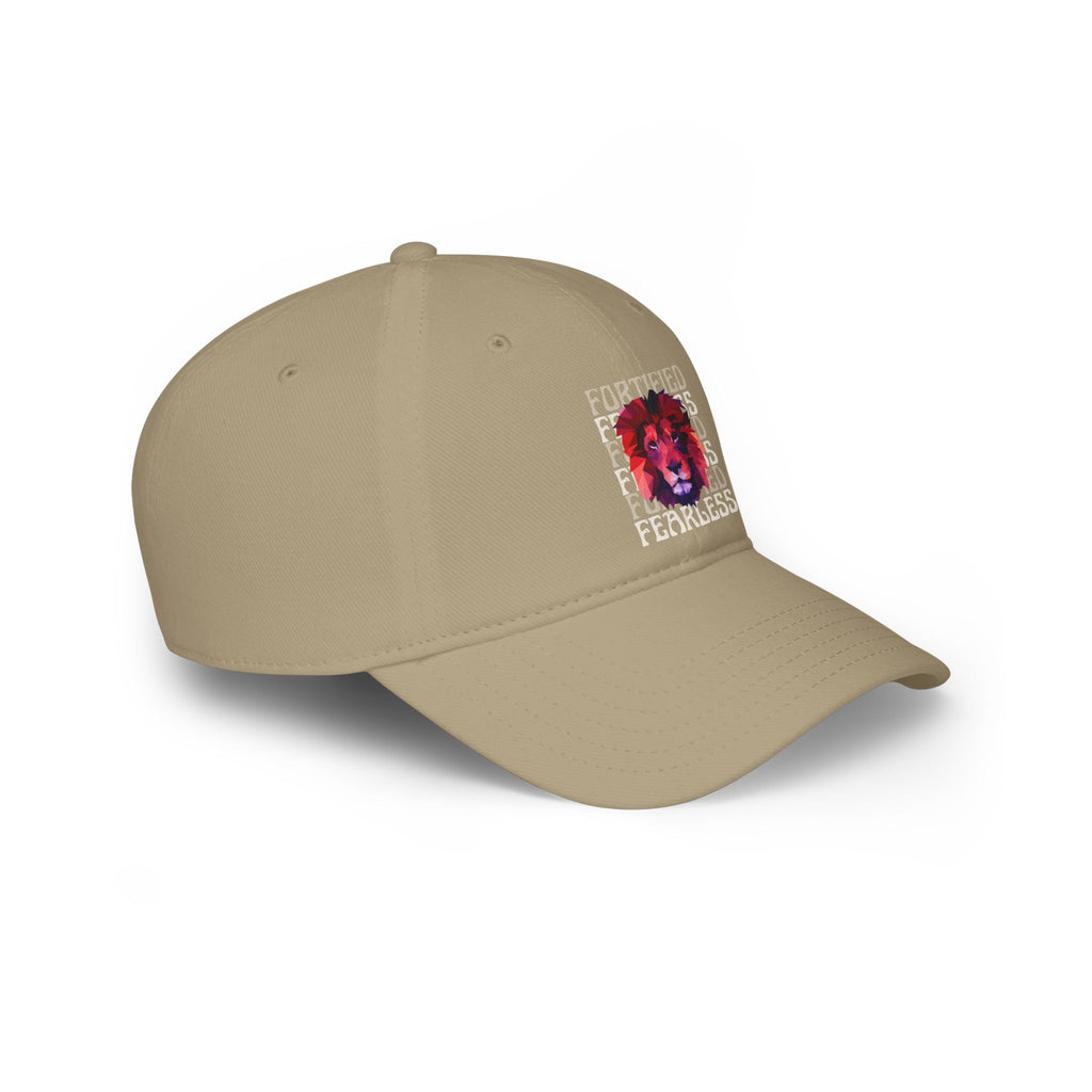 "Fortified Fearless Lion" Low Profile Baseball Cap