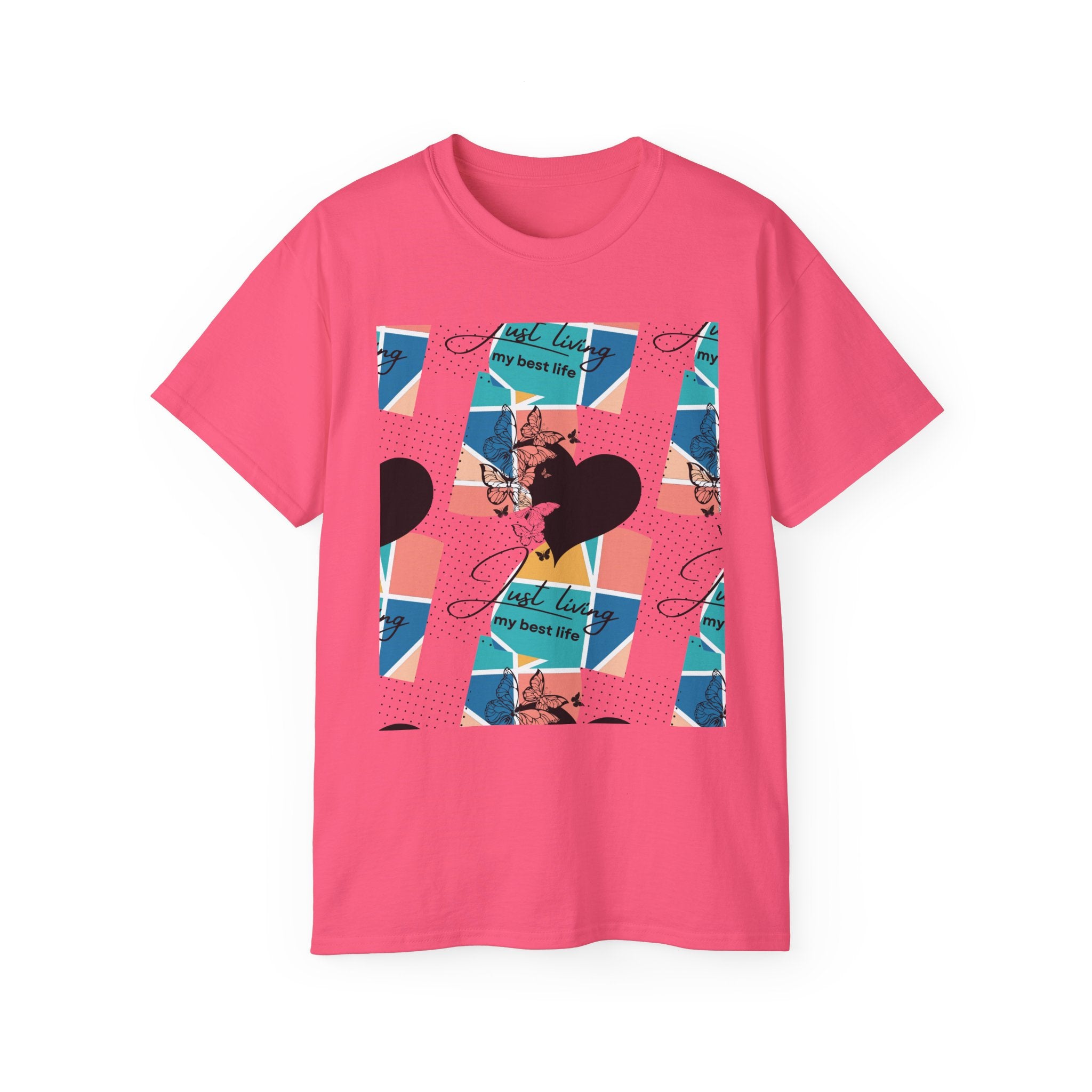 "Just Living My Best Life" Black Dots Unisex Ultra Cotton Tee