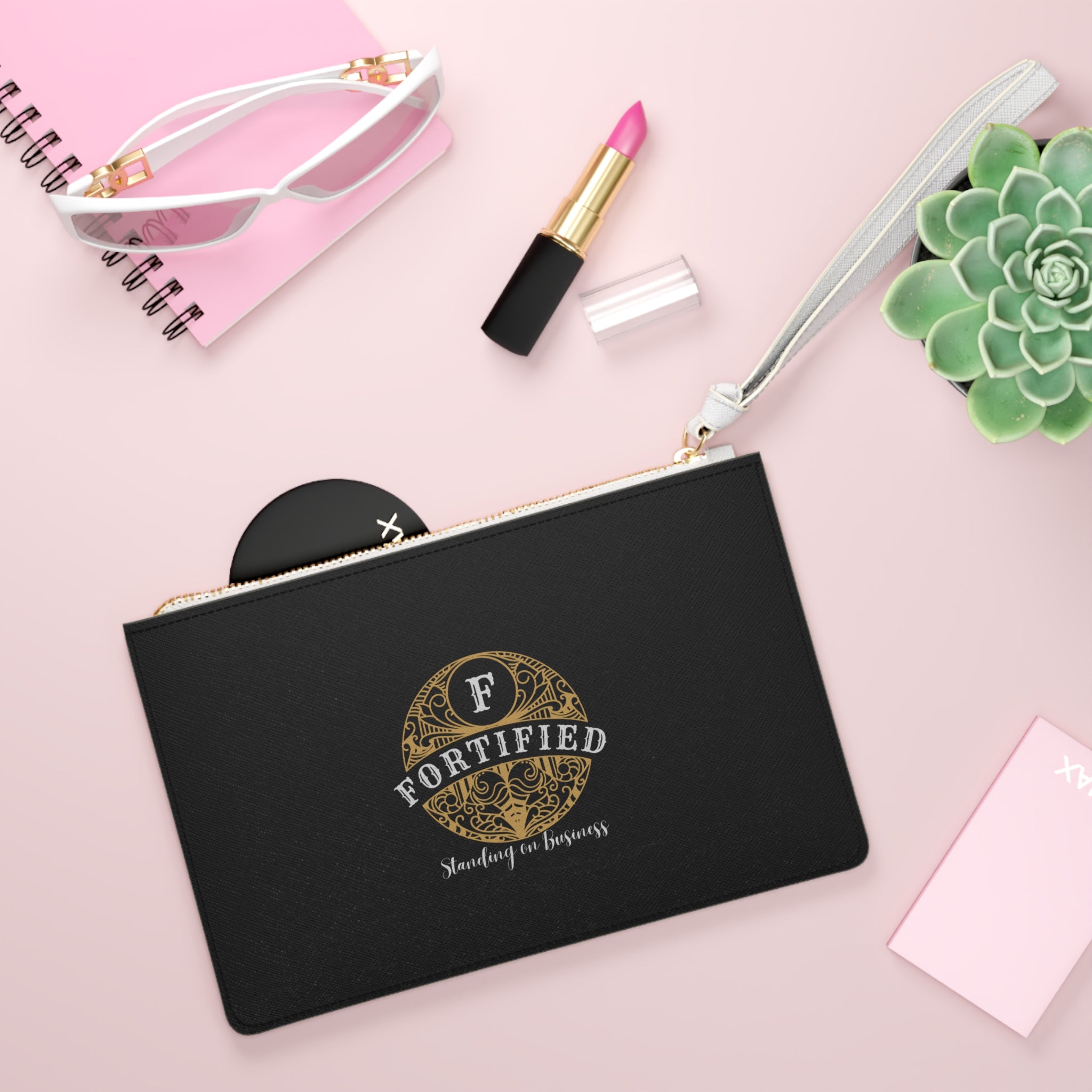 "Fortified-Standing on Business" Clutch Bag