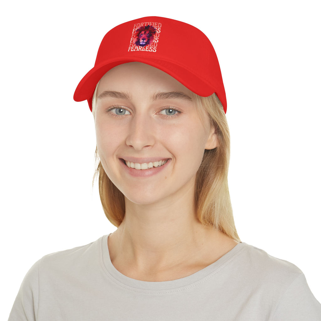 "Fortified Fearless Lion" Low Profile Baseball Cap
