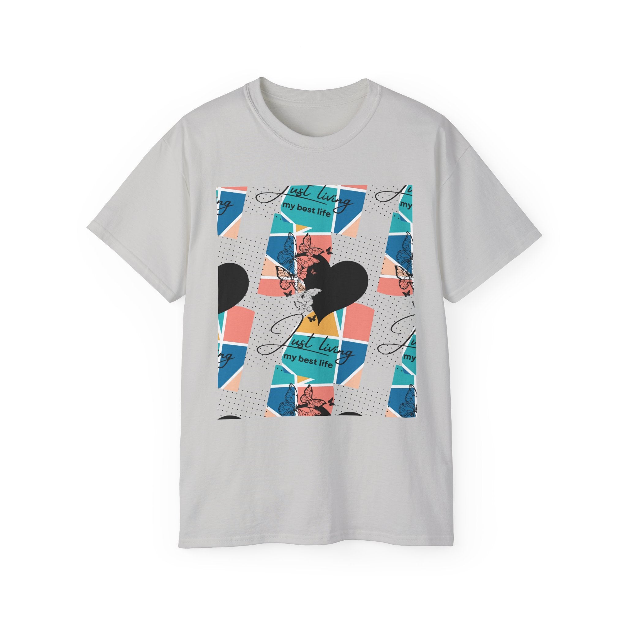 "Just Living My Best Life" Black Dots Unisex Ultra Cotton Tee