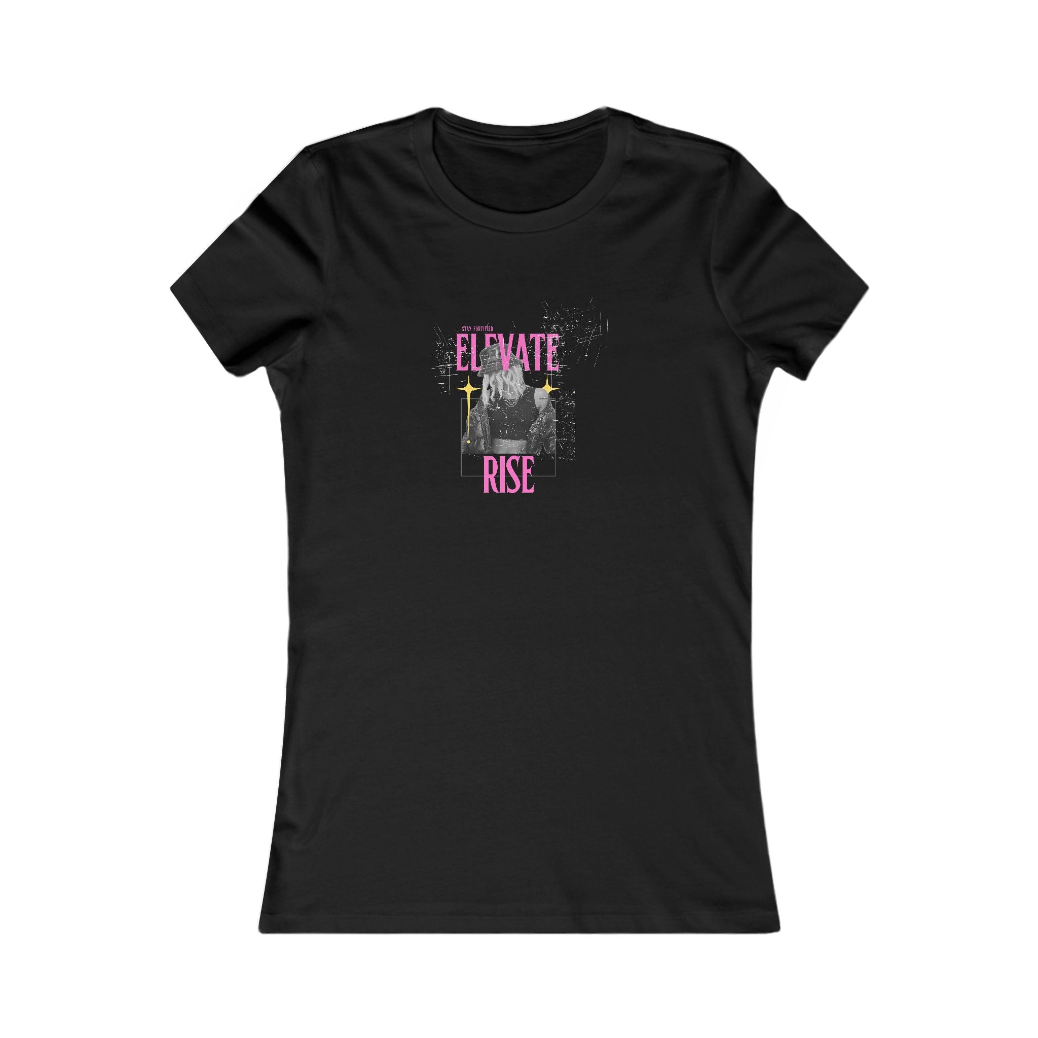 Inspirational Women&#039;s Favorite Tee - Elevate & Rise Graphic T-Shirt
