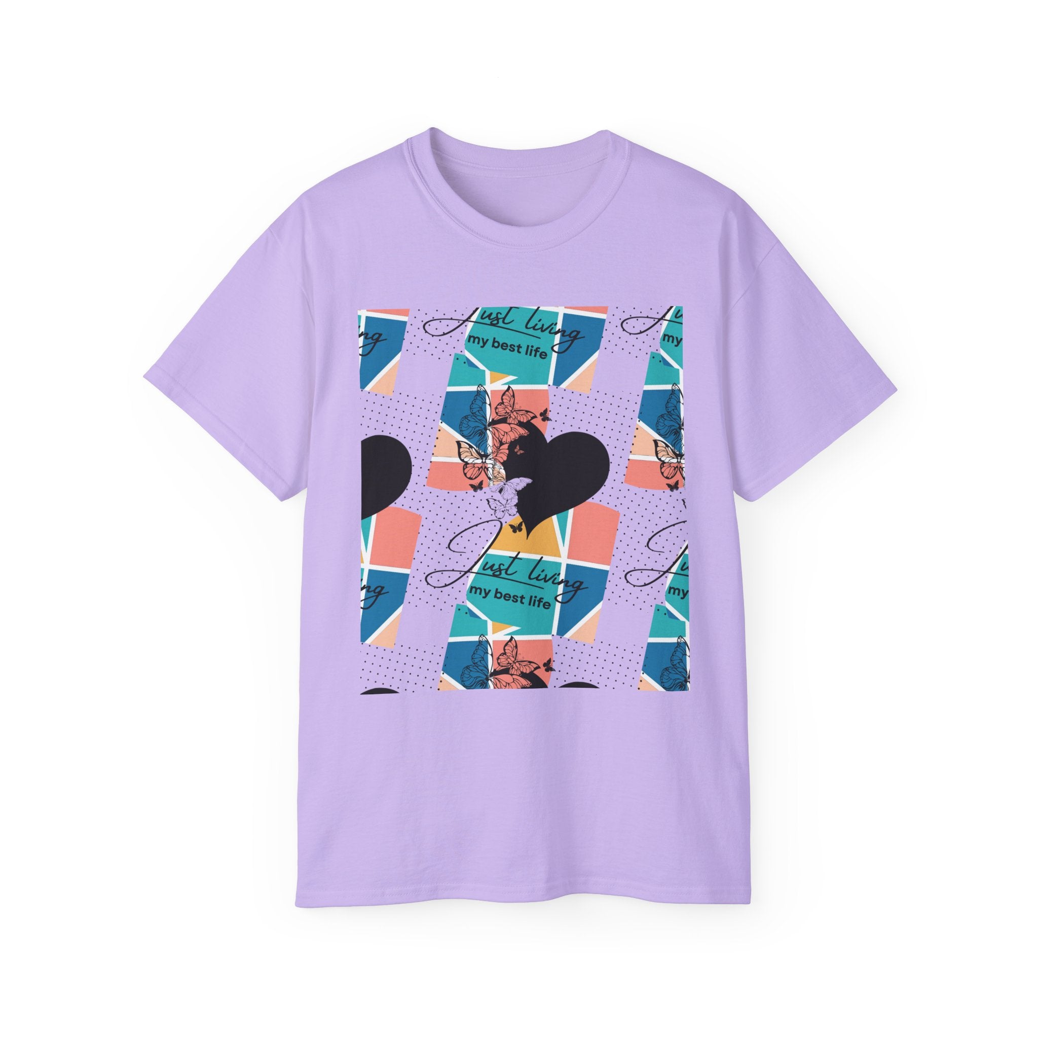 "Just Living My Best Life" Black Dots Unisex Ultra Cotton Tee