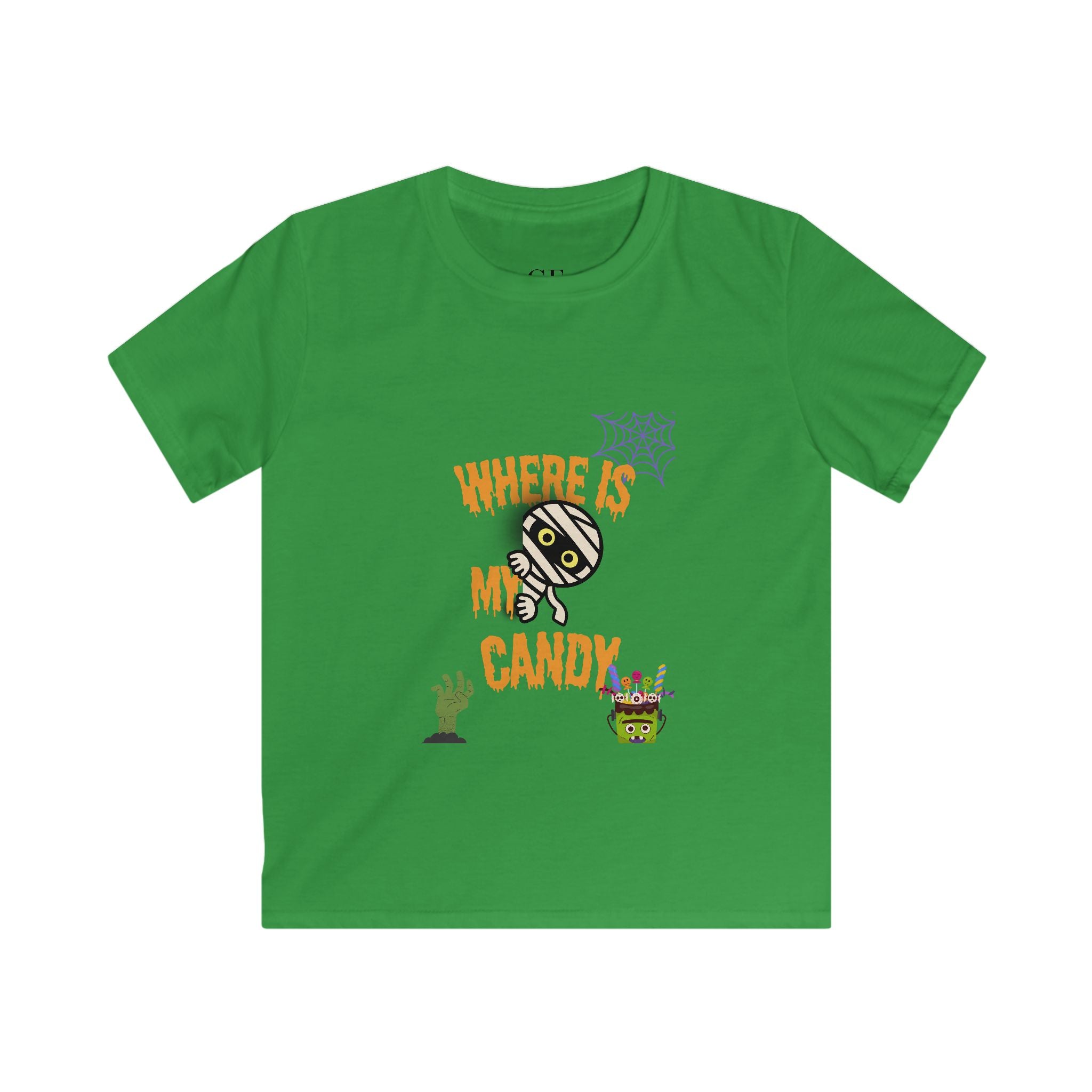 "Where Is My Candy" Kids Softstyle Tee