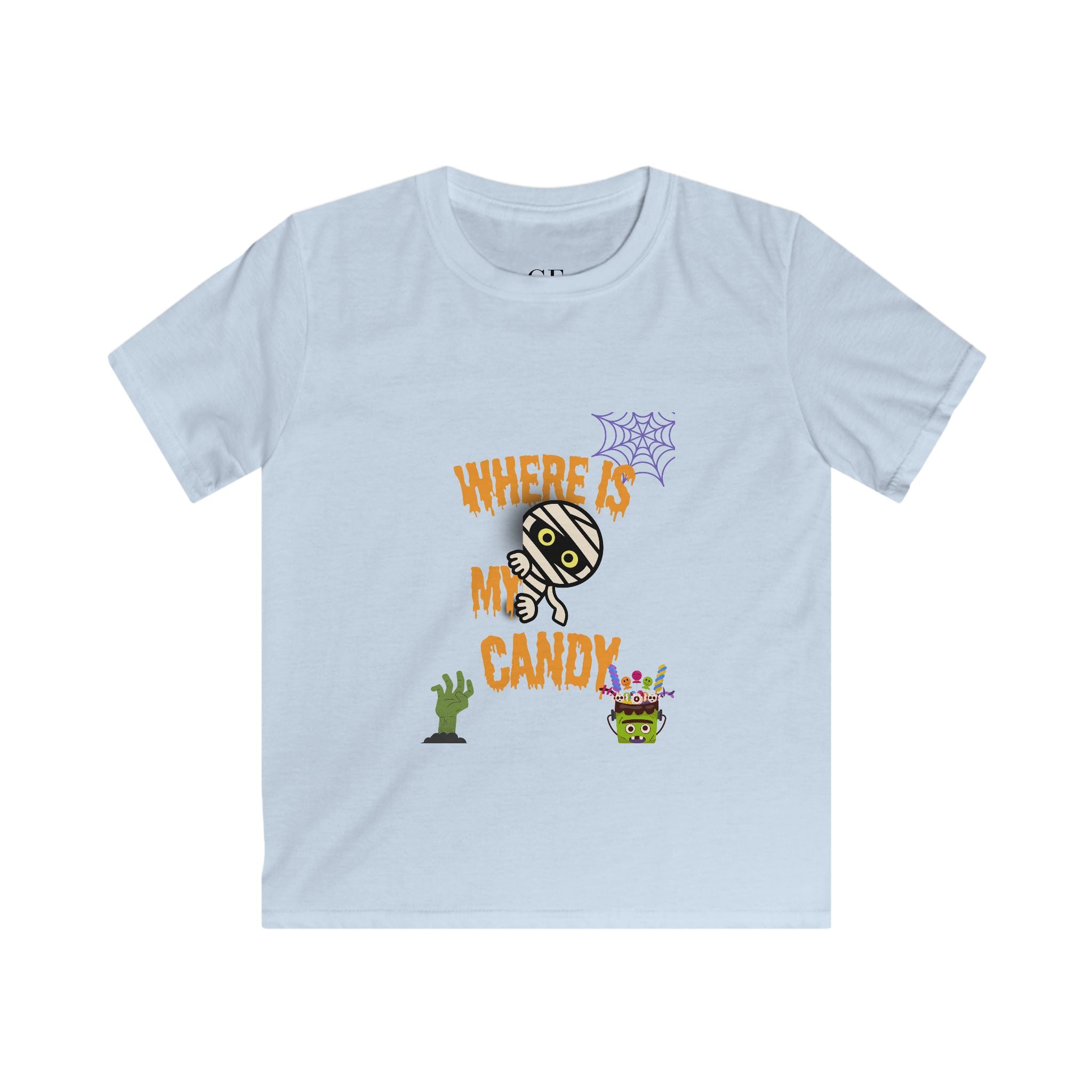 "Where Is My Candy" Kids Softstyle Tee