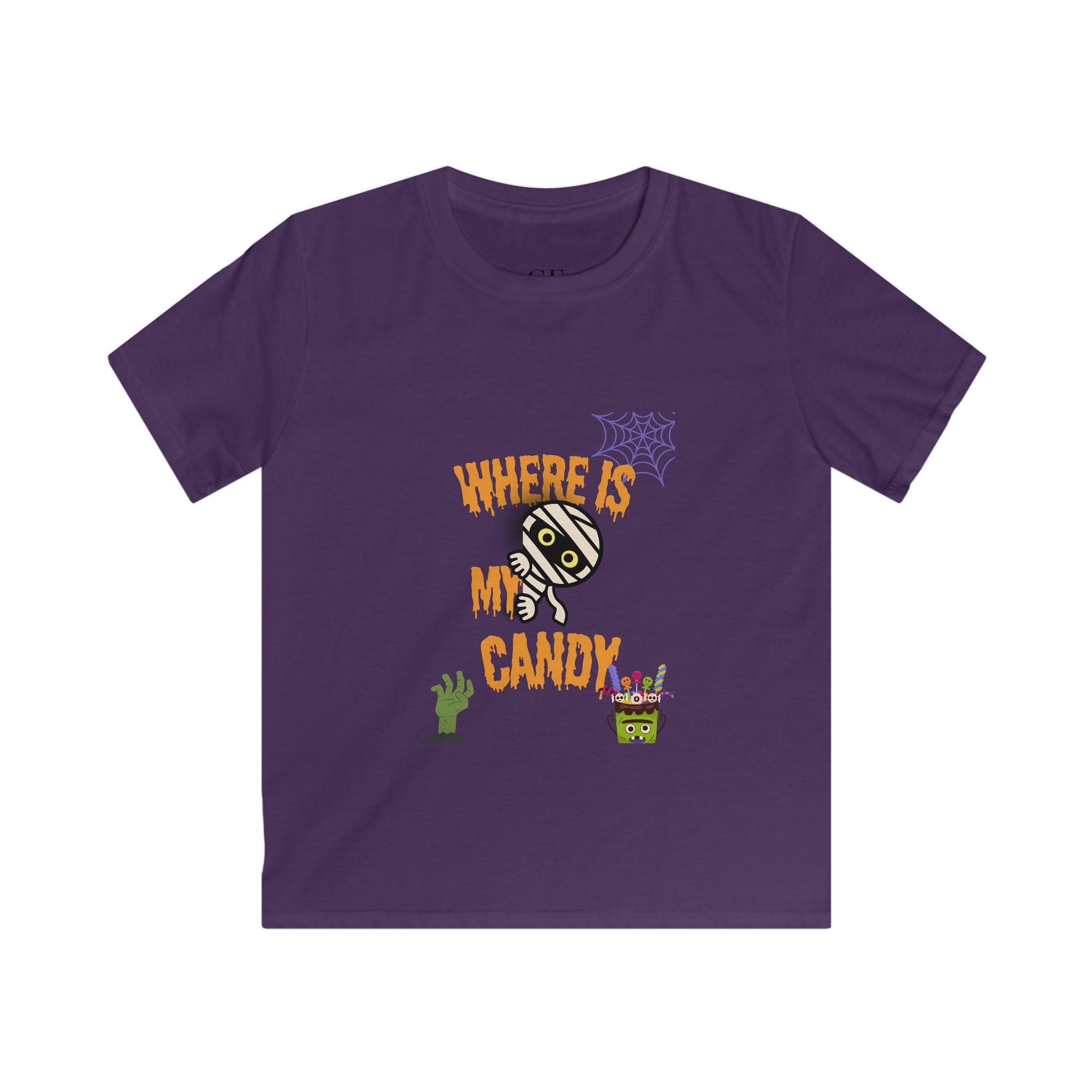 "Where Is My Candy" Kids Softstyle Tee