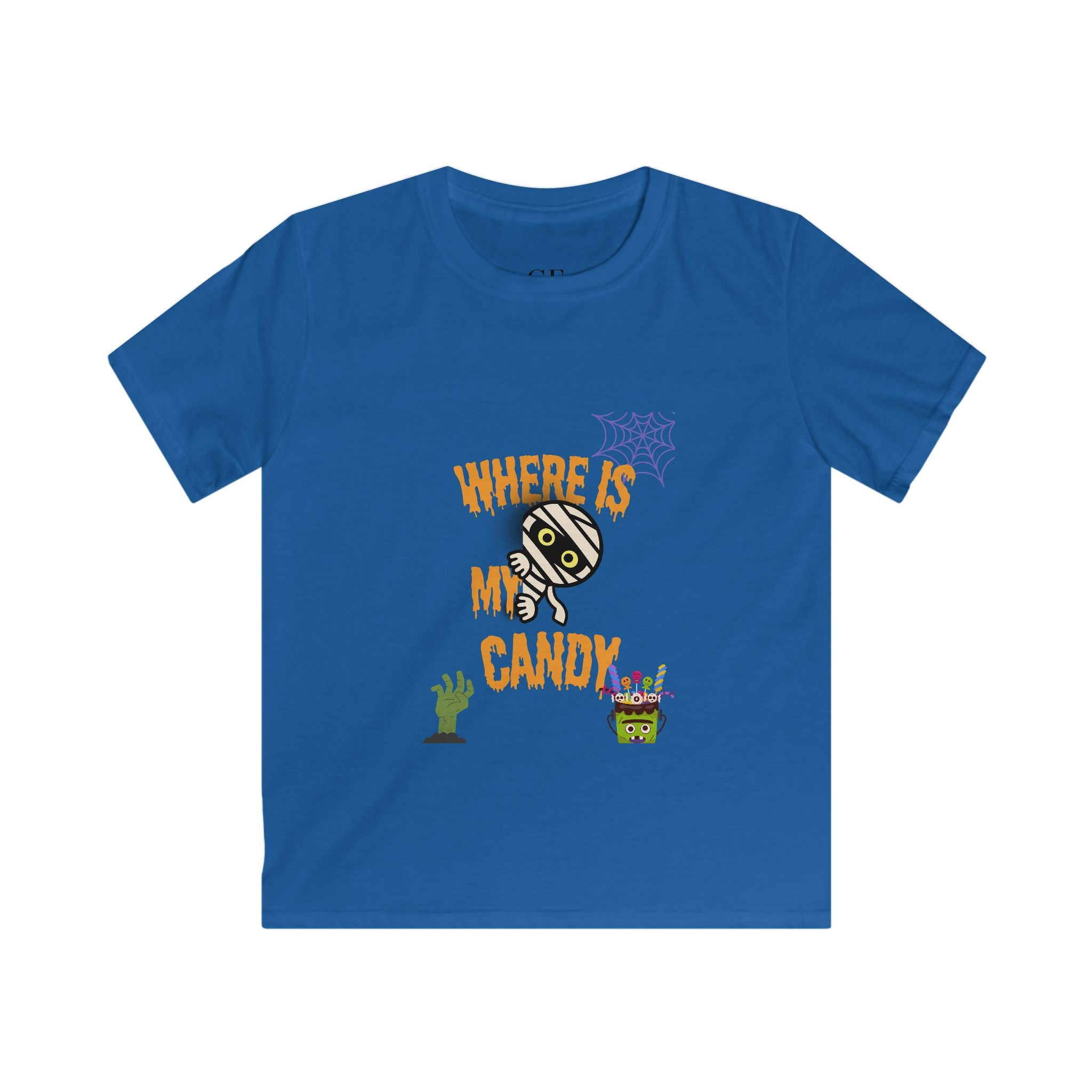 "Where Is My Candy" Kids Softstyle Tee