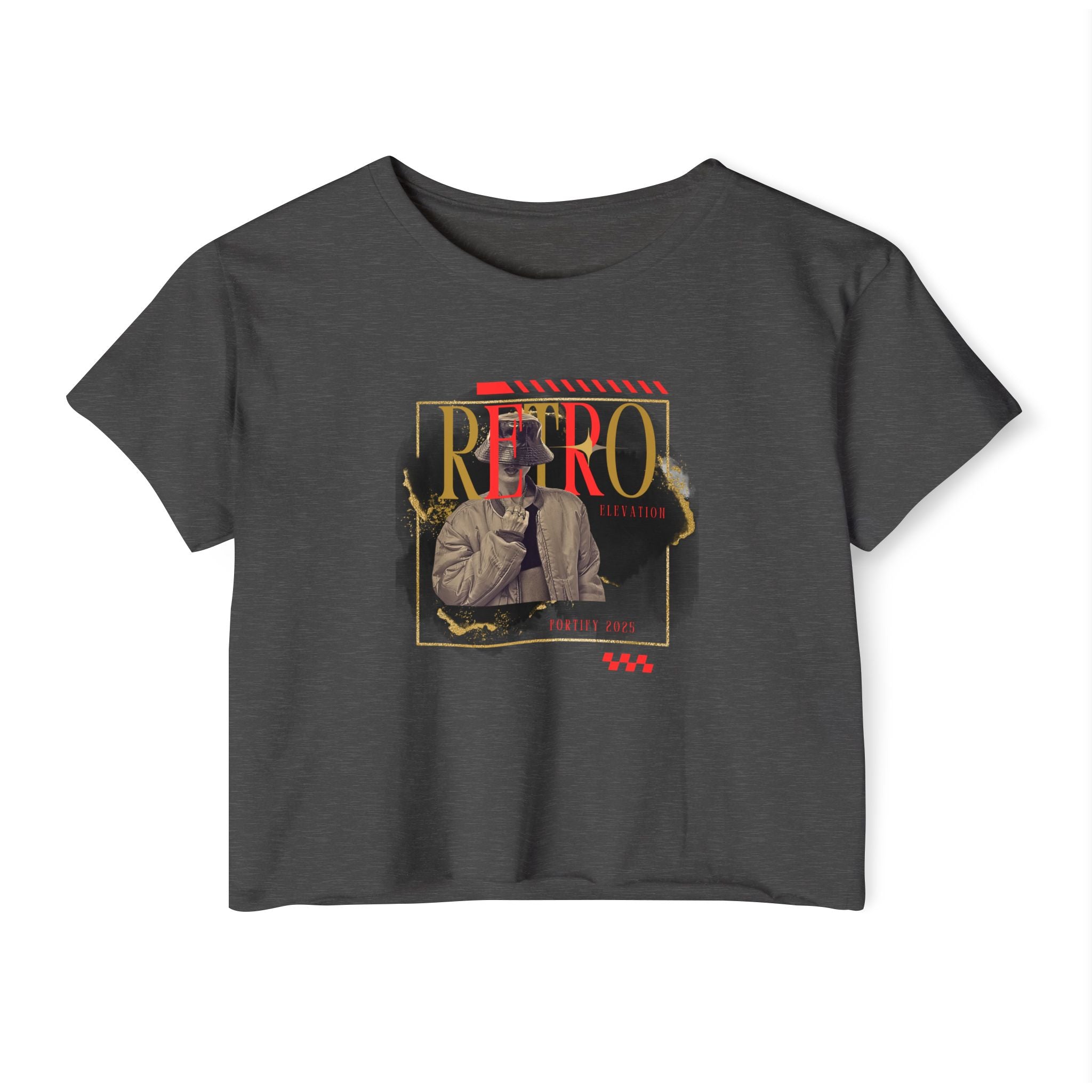 "Retro Fashion" Women Crop Top