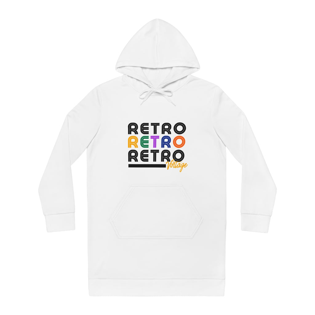 Vintage Retro Hoodie Dress