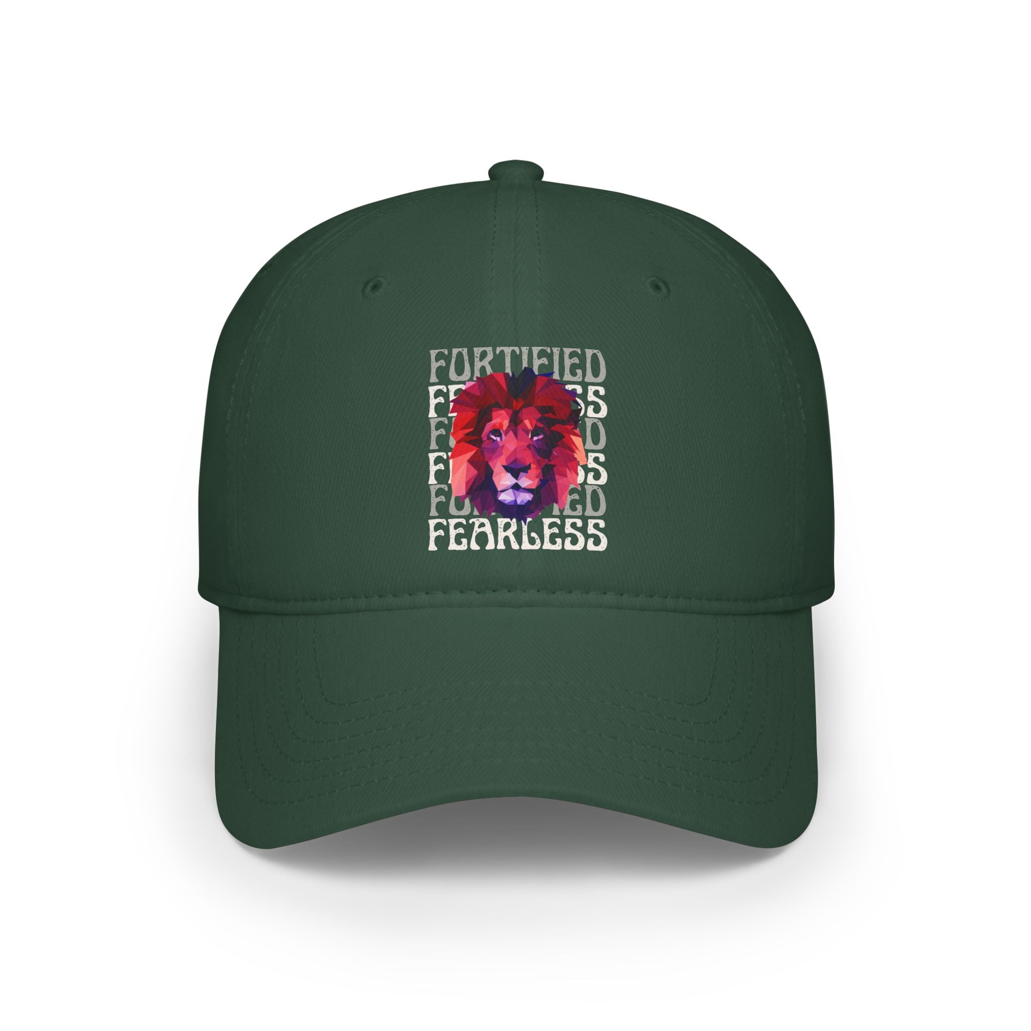 "Fortified Fearless Lion" Low Profile Baseball Cap