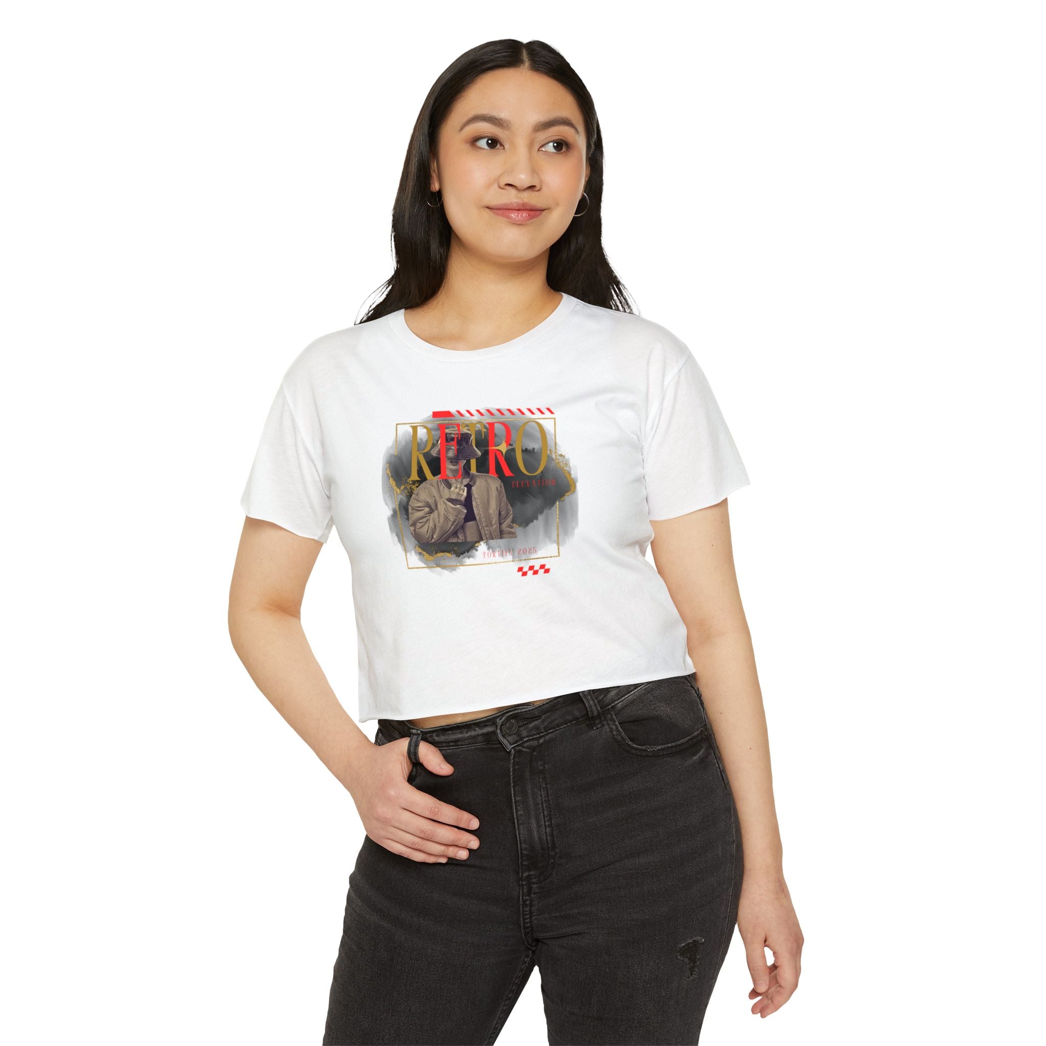 "Retro Fashion" Women Crop Top