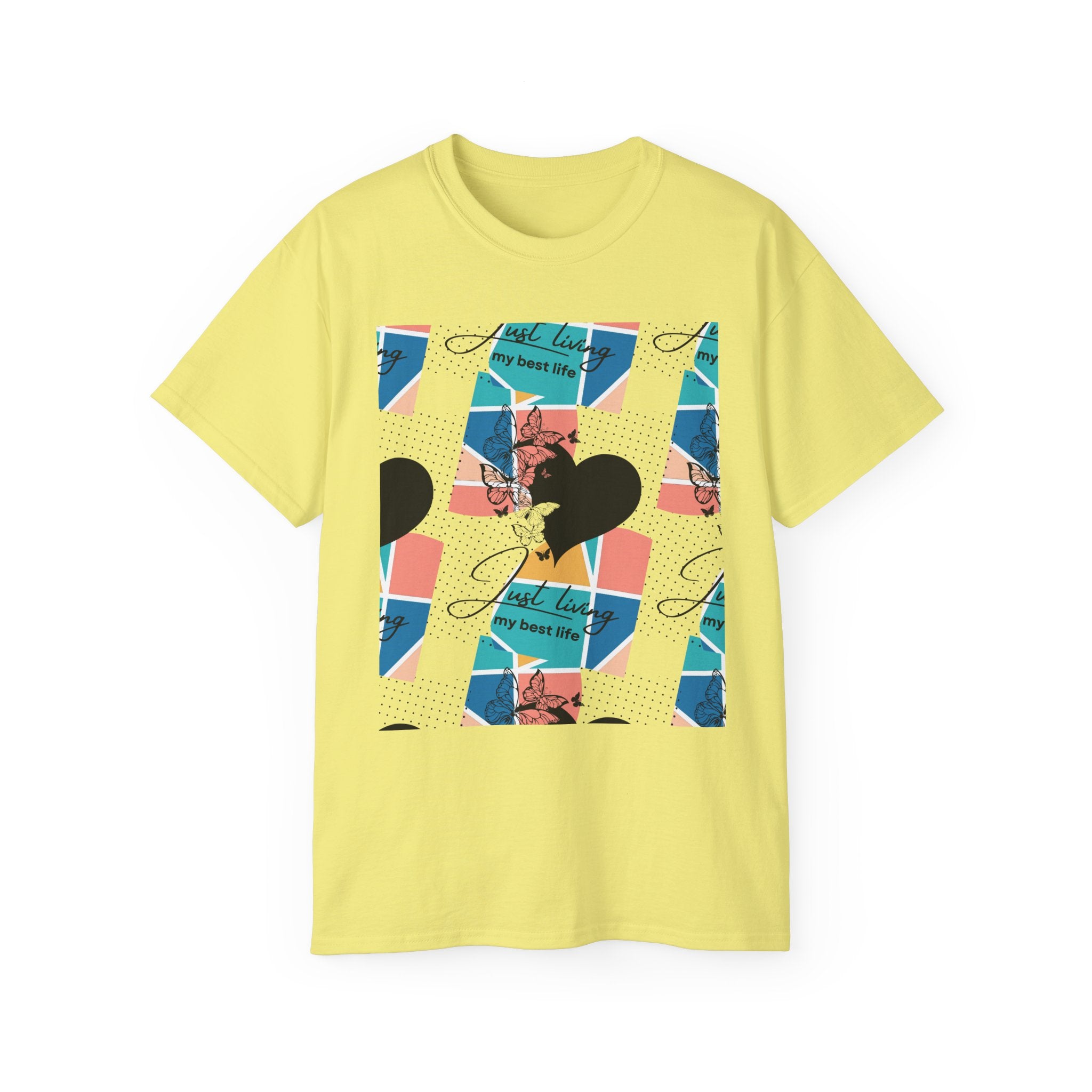 "Just Living My Best Life" Black Dots Unisex Ultra Cotton Tee