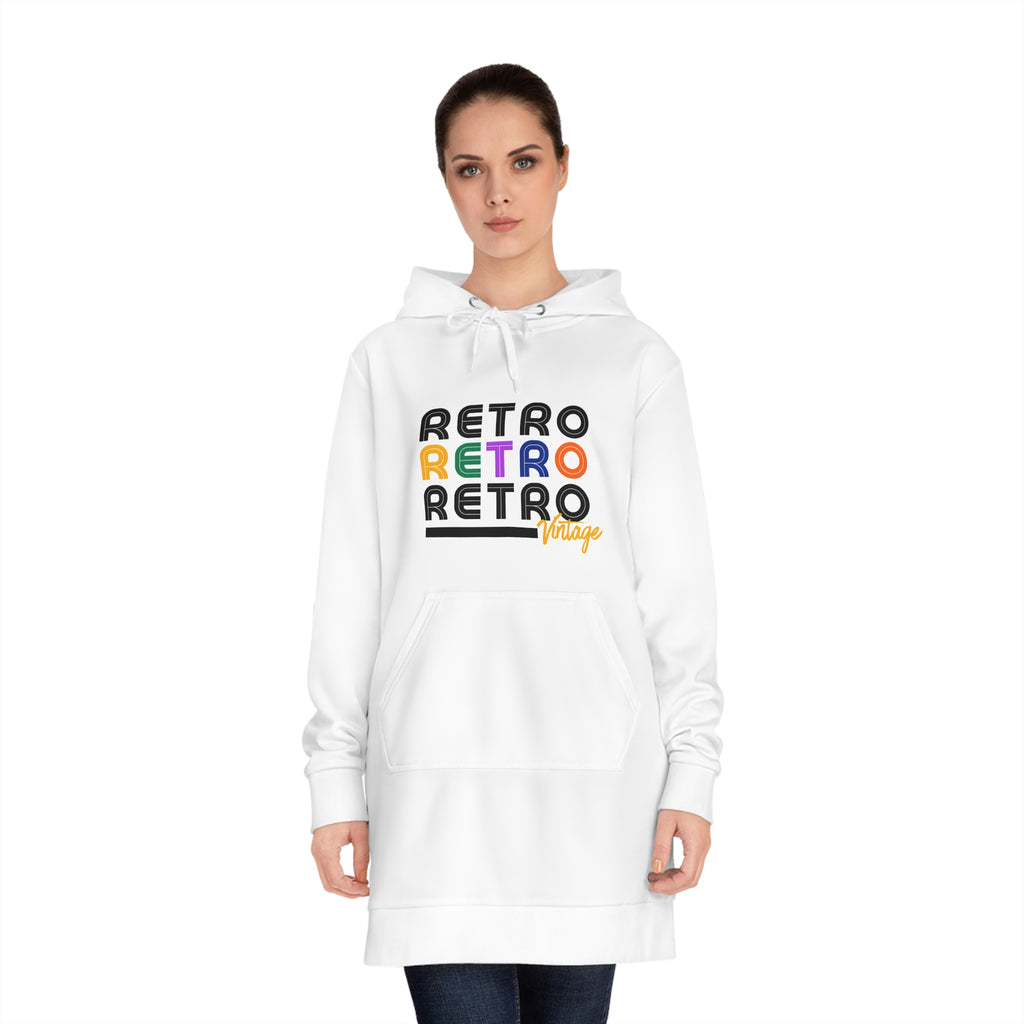 Vintage Retro Hoodie Dress