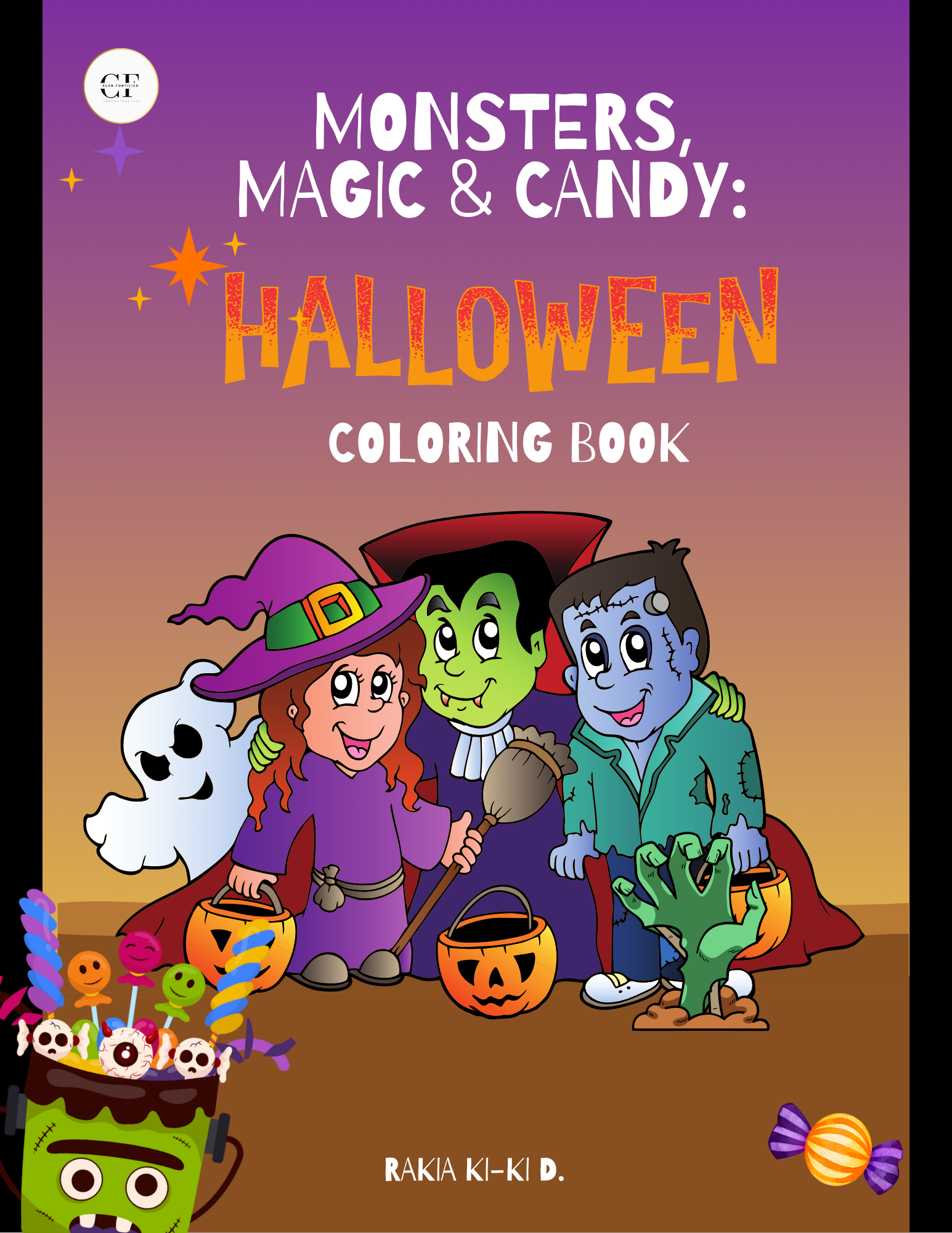 Monsters, Magic, & Candy 74 page Coloring Page